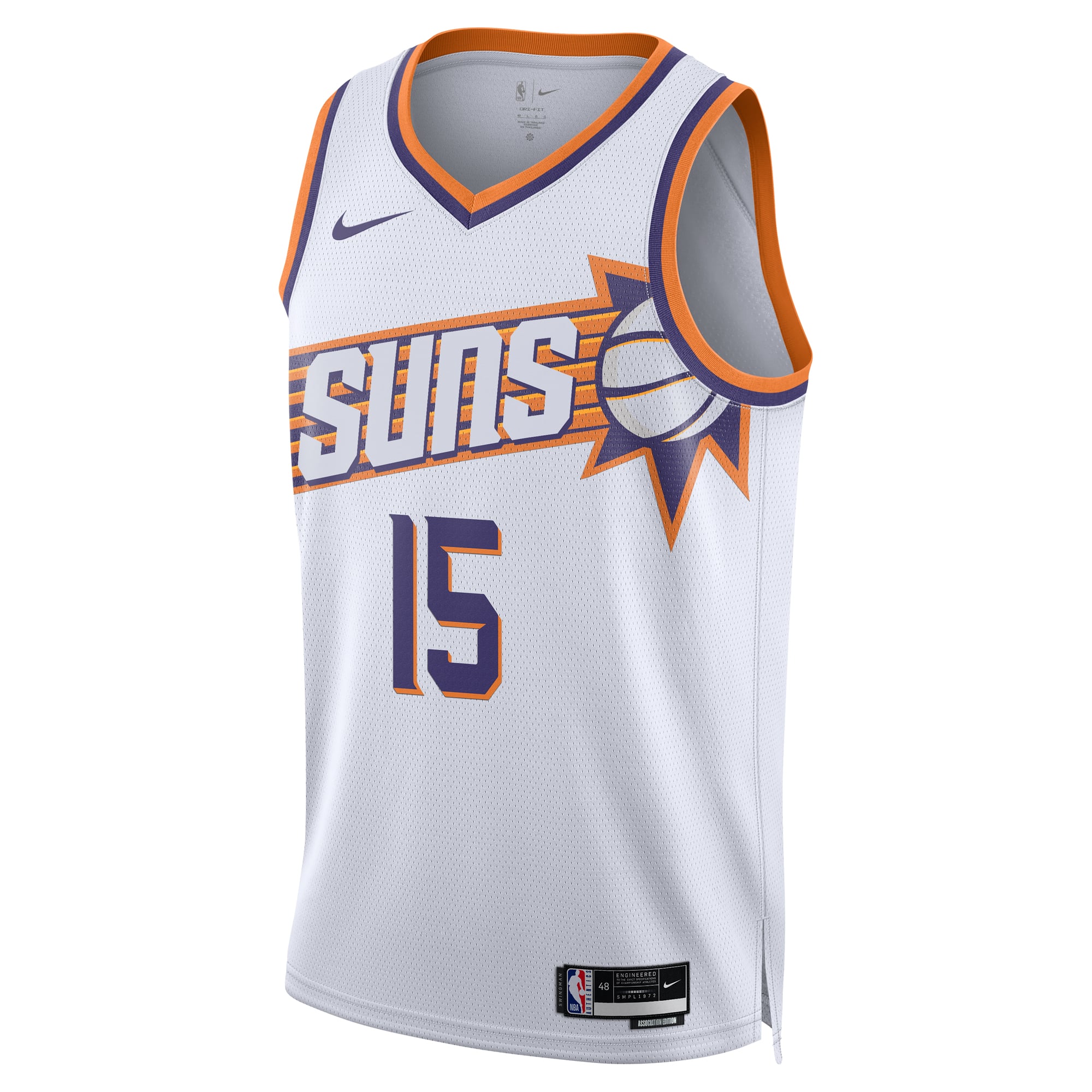 Devin Booker Phoenix Suns Unisex Swingman Player Jersey - Association Edition - White - Image 3