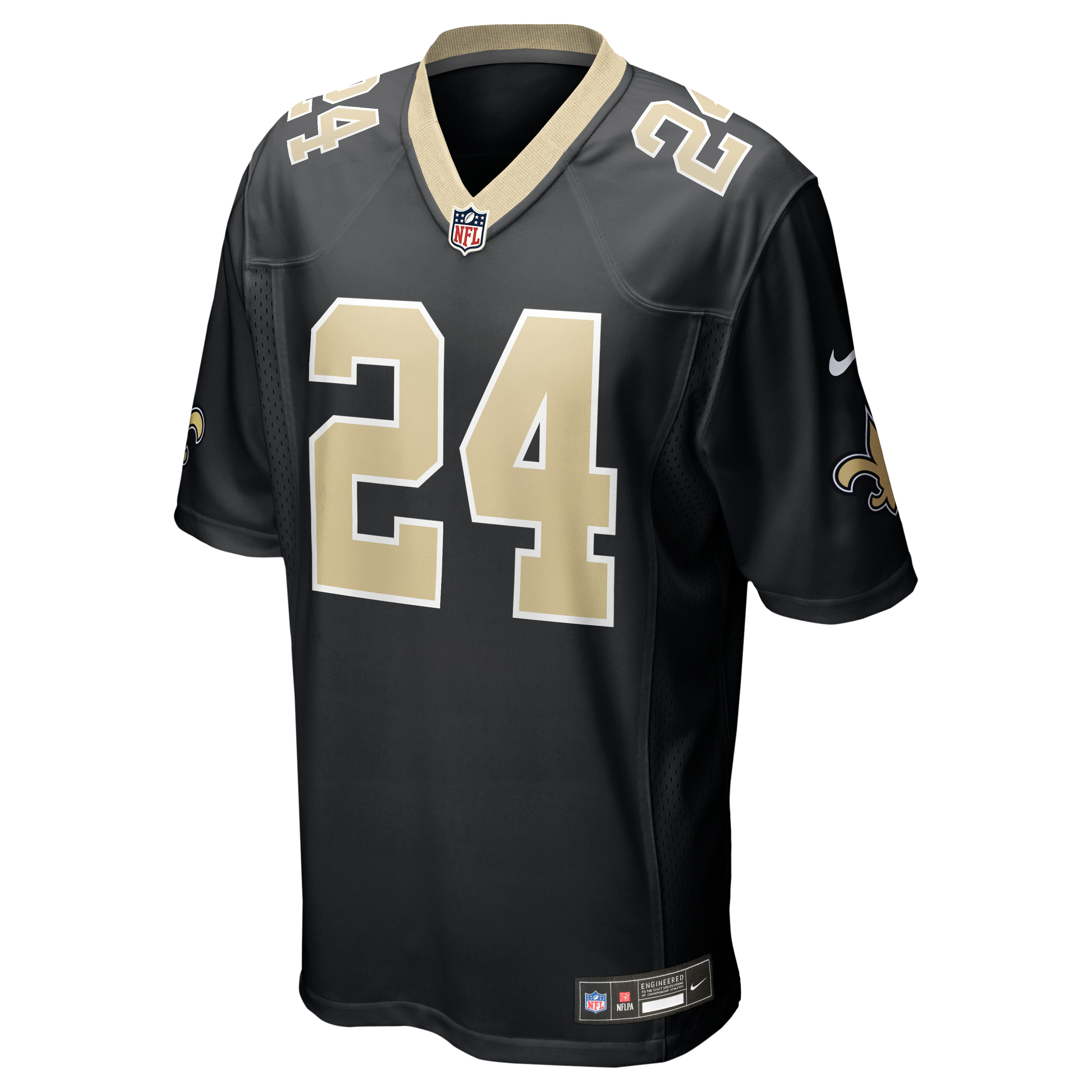 Devin Neal New Orleans Saints Team Game Jersey - Black - Image 3