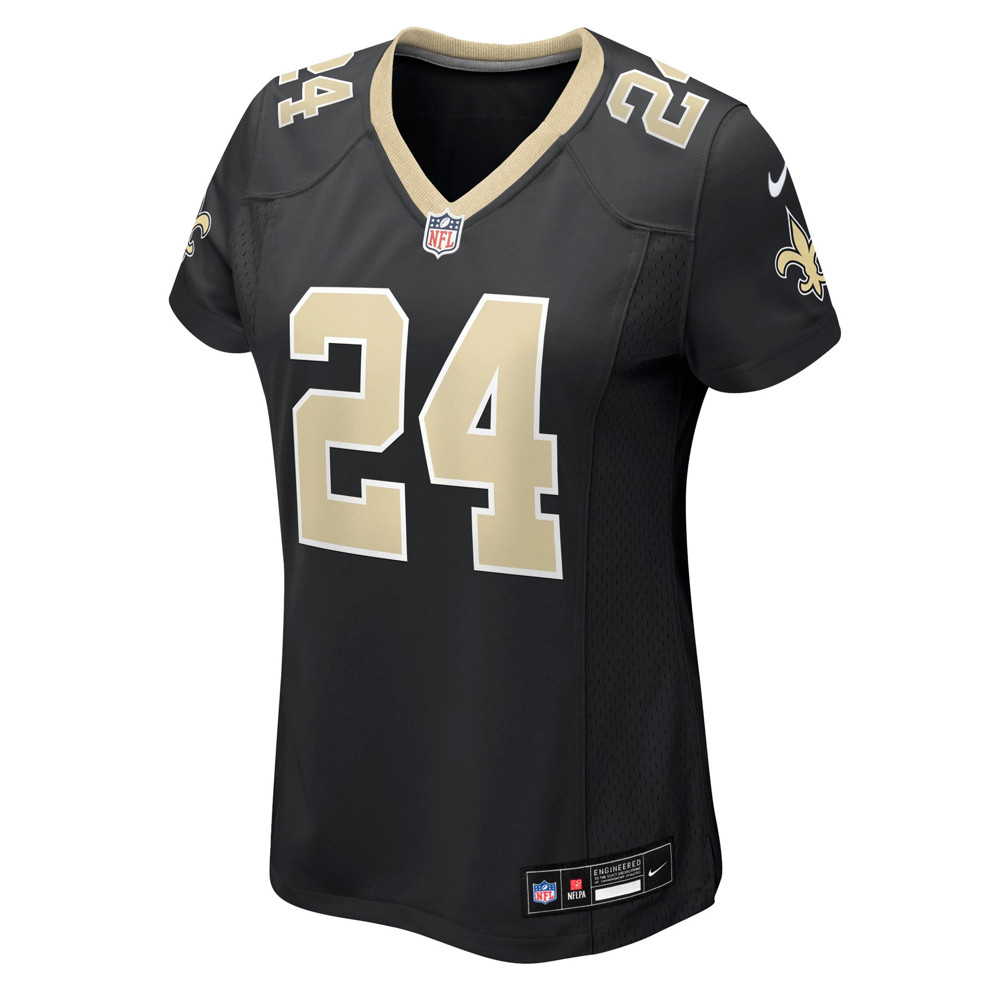 Devin Neal New Orleans Saints Women's Team Game Jersey - Black - Image 3