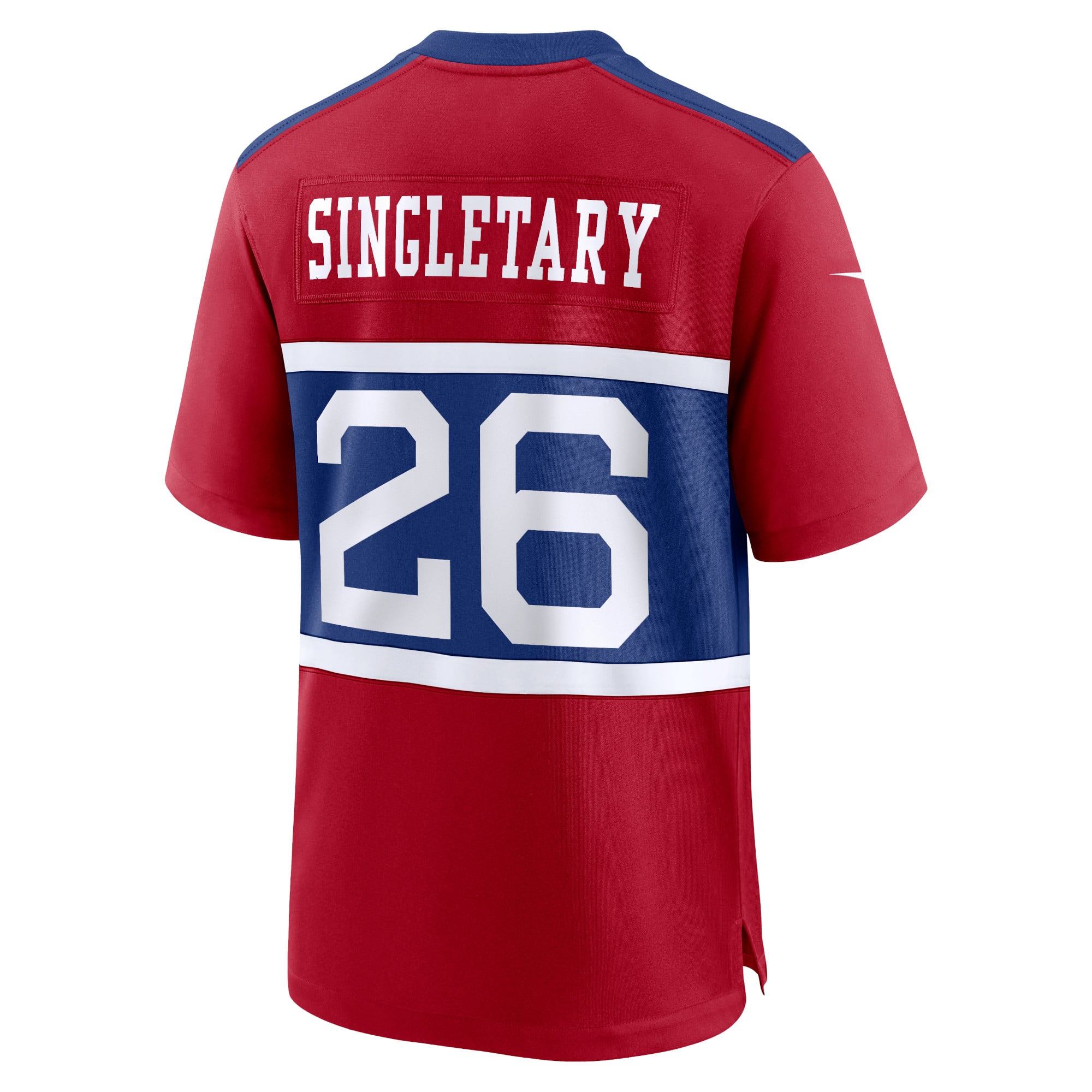 Devin Singletary New York Giants Youth Game Jersey - Red - Image 4