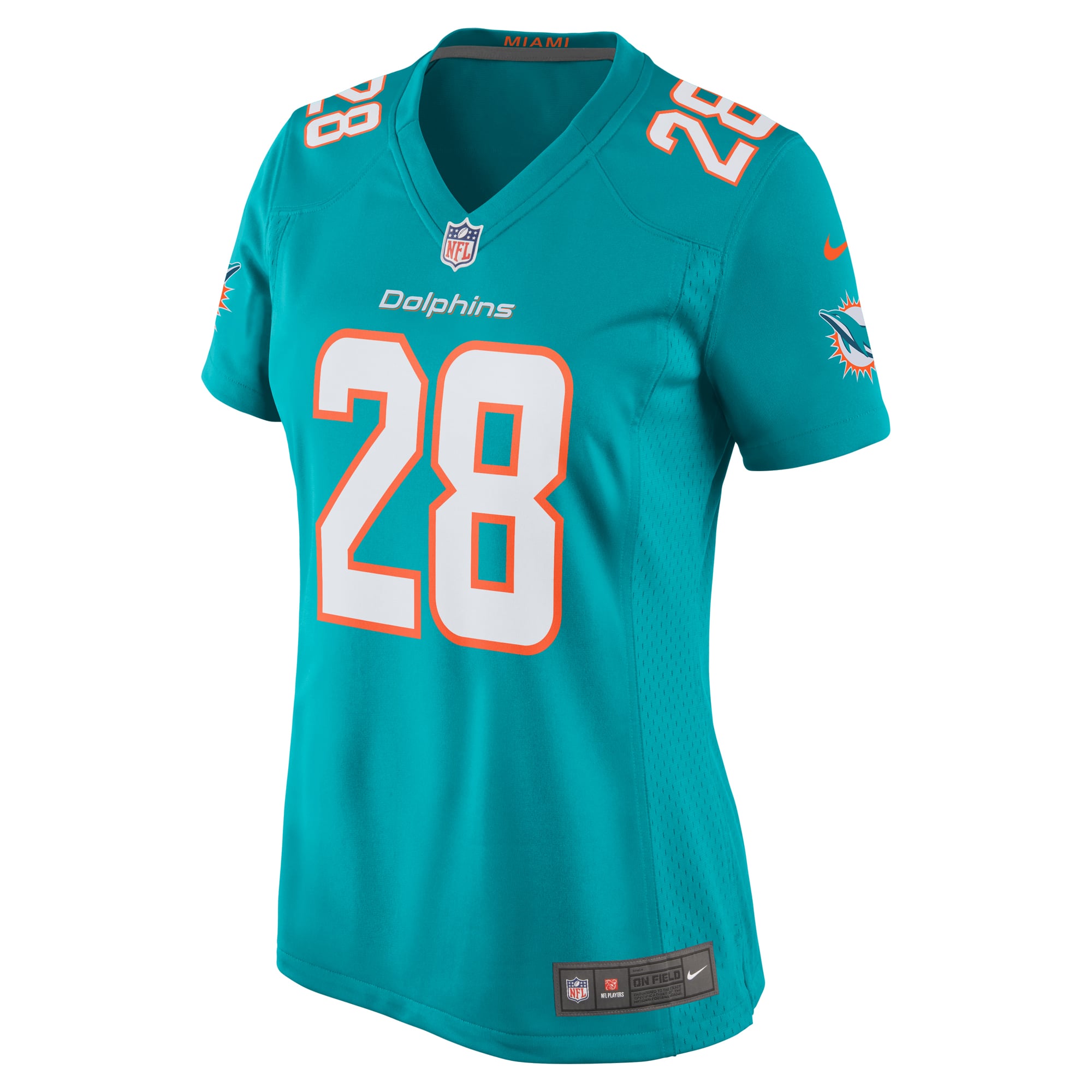 Devon Achane Miami Dolphins Women's Player Game Jersey - Aqua - Image 3