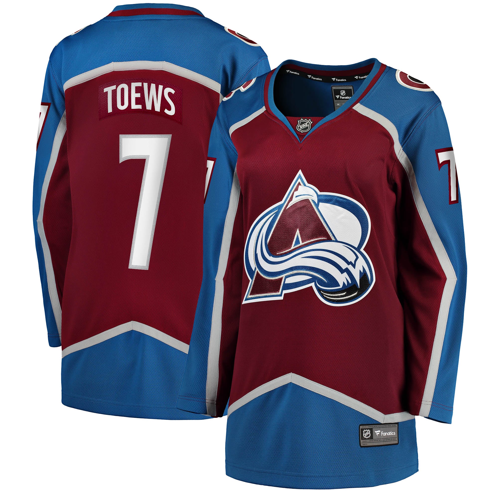 Devon Toews Colorado Avalanche Women's Home Breakaway Player Jersey - Burgundy - Image 2