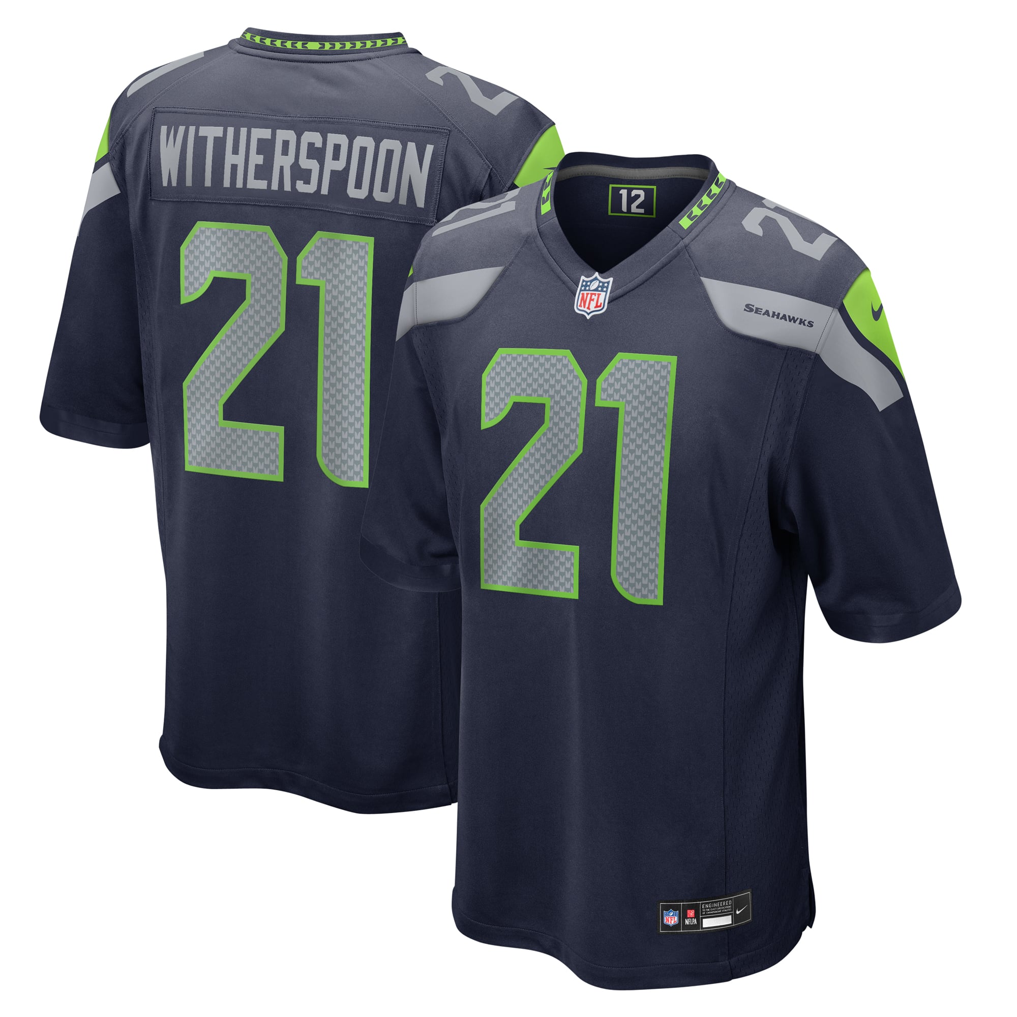 Devon Witherspoon Seattle Seahawks Game Jersey - College Navy - College Navy