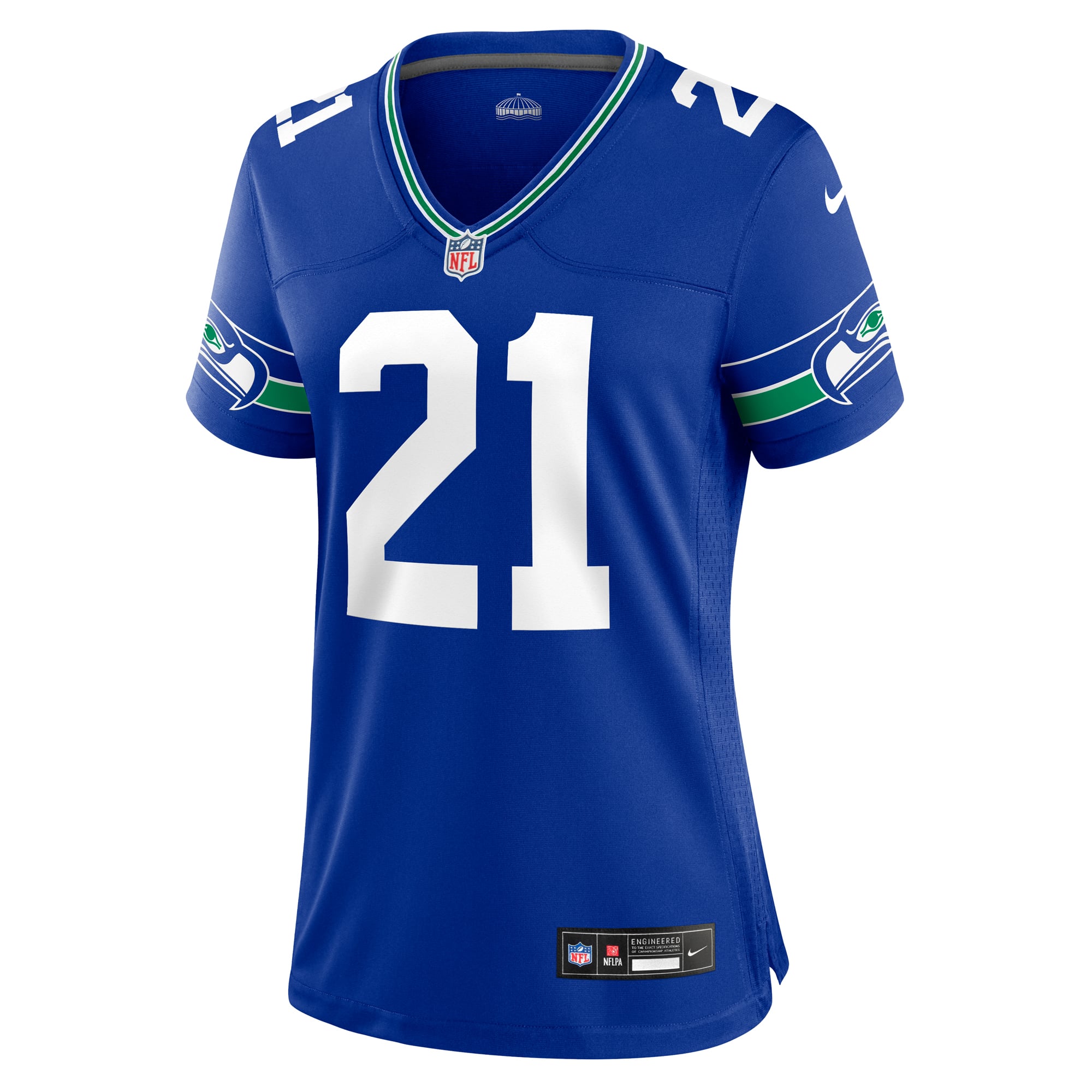 Devon Witherspoon Seattle Seahawks Women's Throwback Player Game Jersey - Royal - Image 3