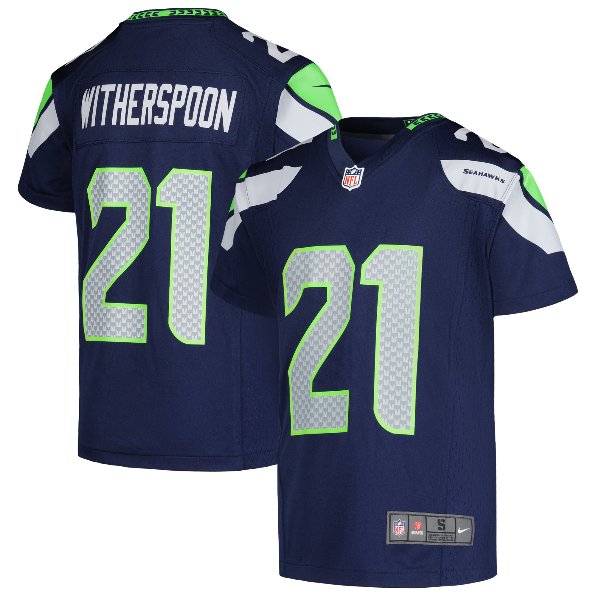 Devon Witherspoon Seattle Seahawks Youth Game Jersey - College Navy - Image 2