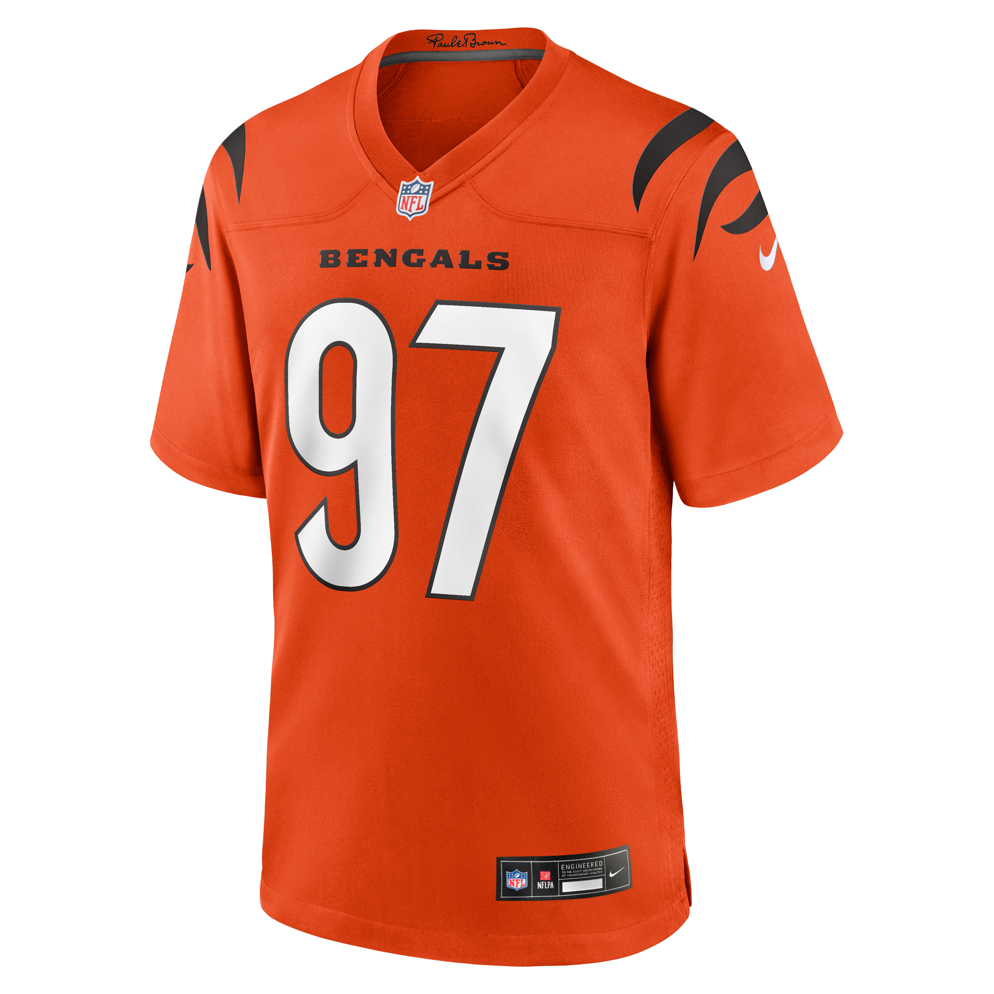 Dexter Lawrence II Cincinnati Bengals Game Jersey - Orange - Image 3