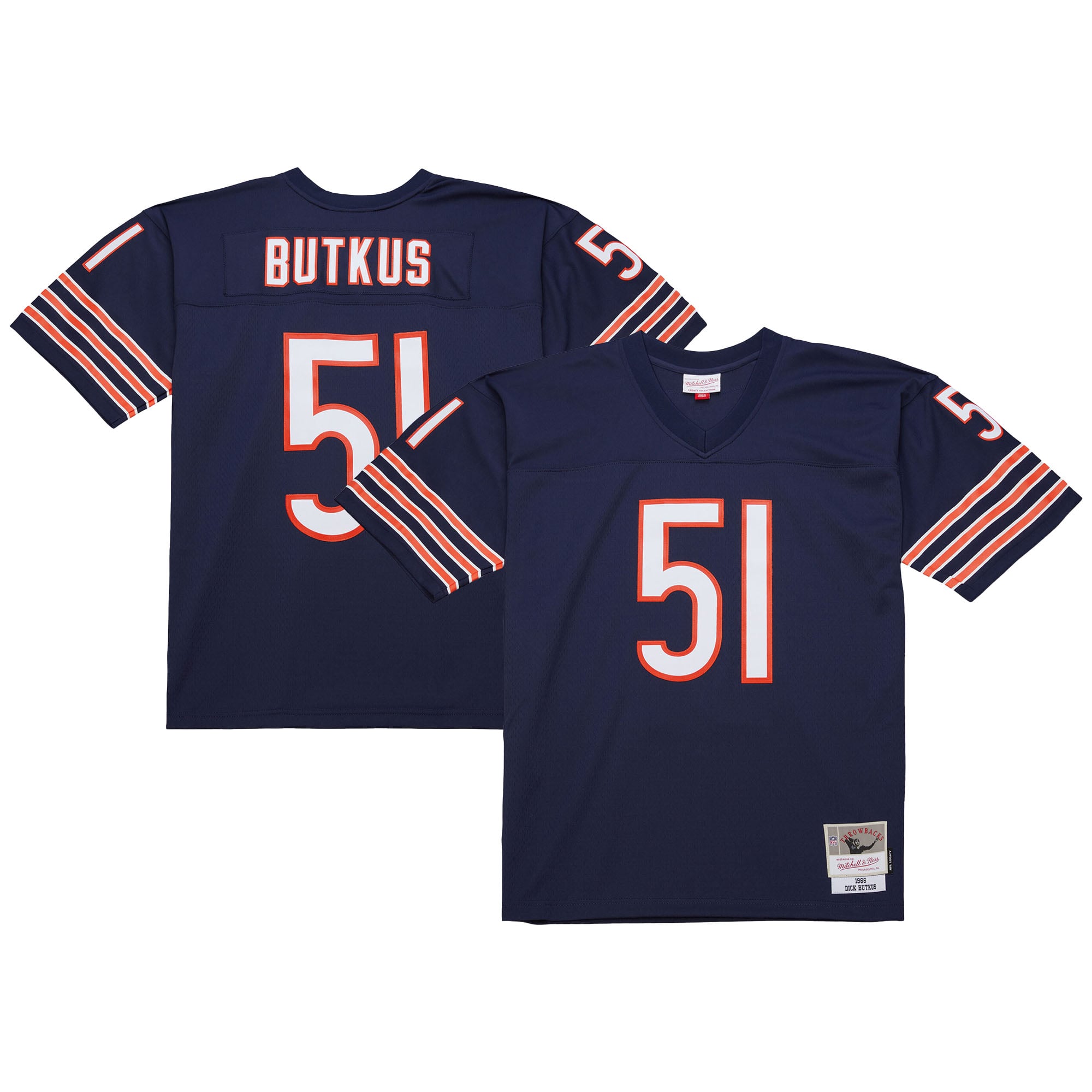 Dick Butkus Chicago Bears Legacy Jersey - Navy