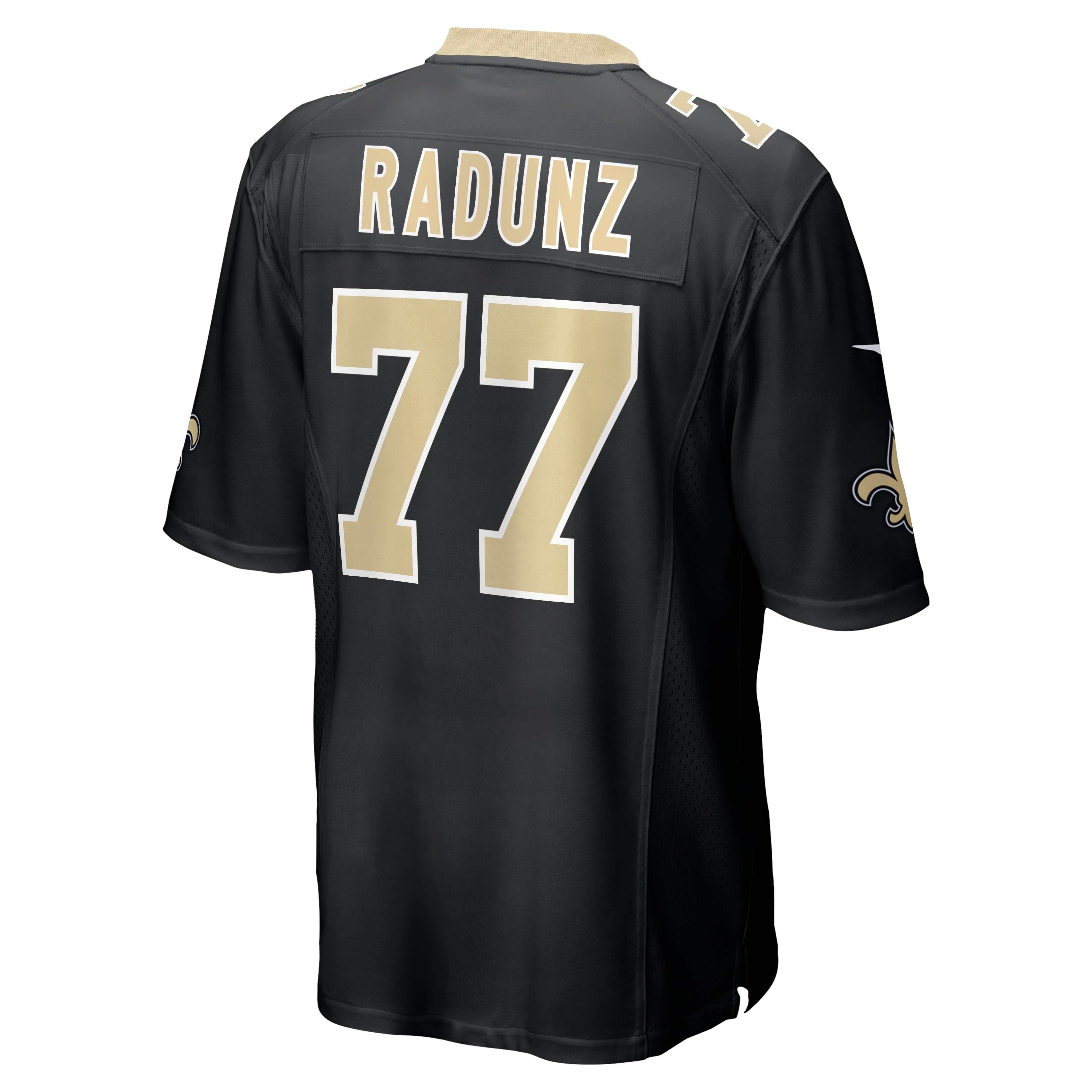 Dillon Radunz New Orleans Saints Team Game Jersey - Black - Image 4