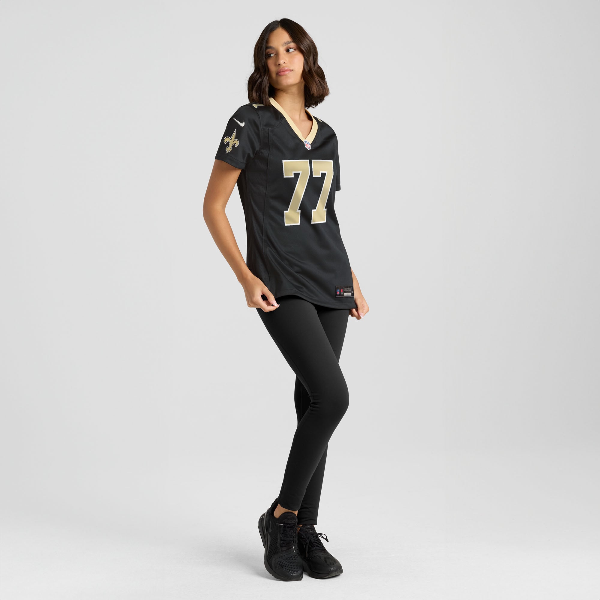 Dillon Radunz New Orleans Saints Women's Team Game Jersey - Black - Image 5