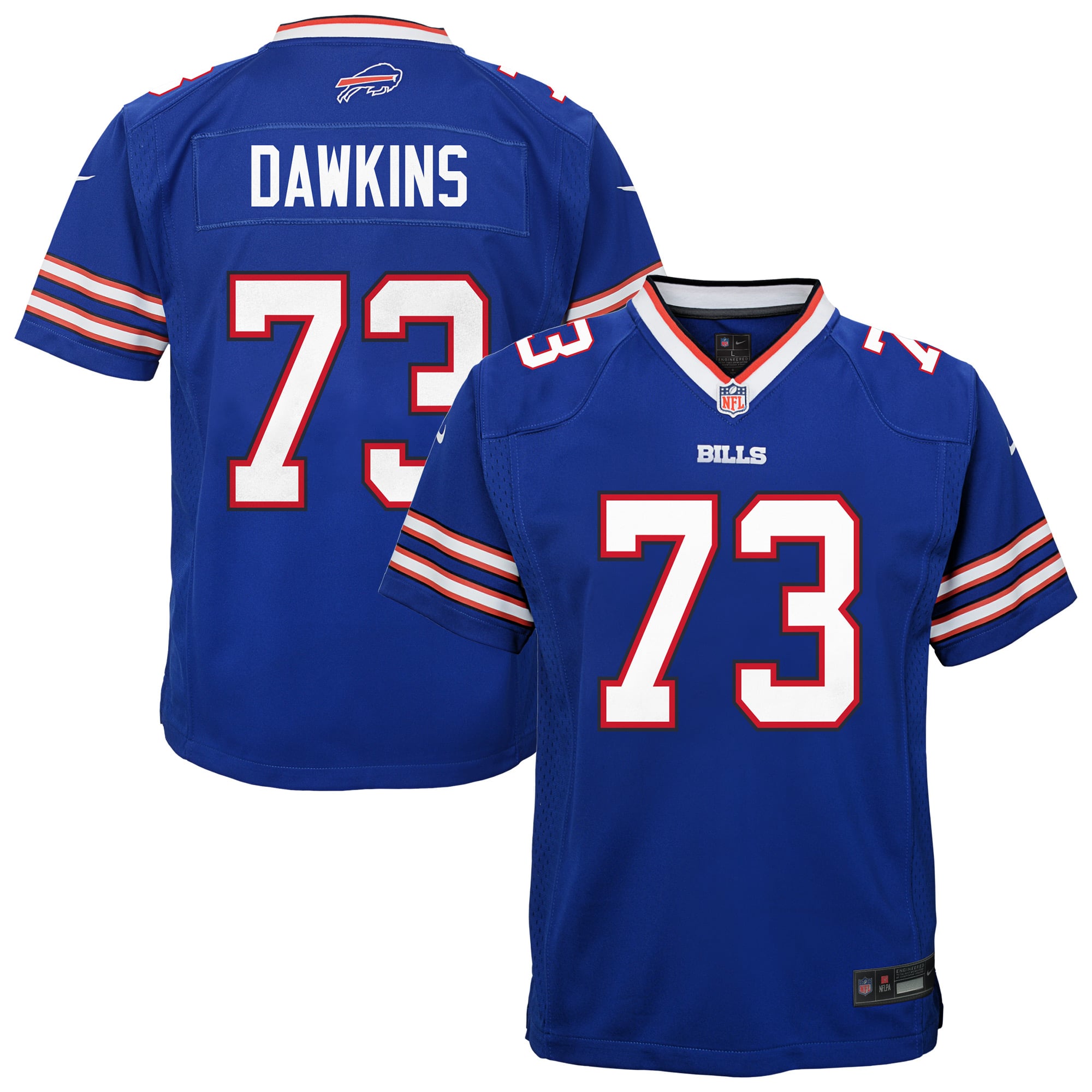 Dion Dawkins Buffalo Bills Youth Team Game Jersey - Royal - Image 2