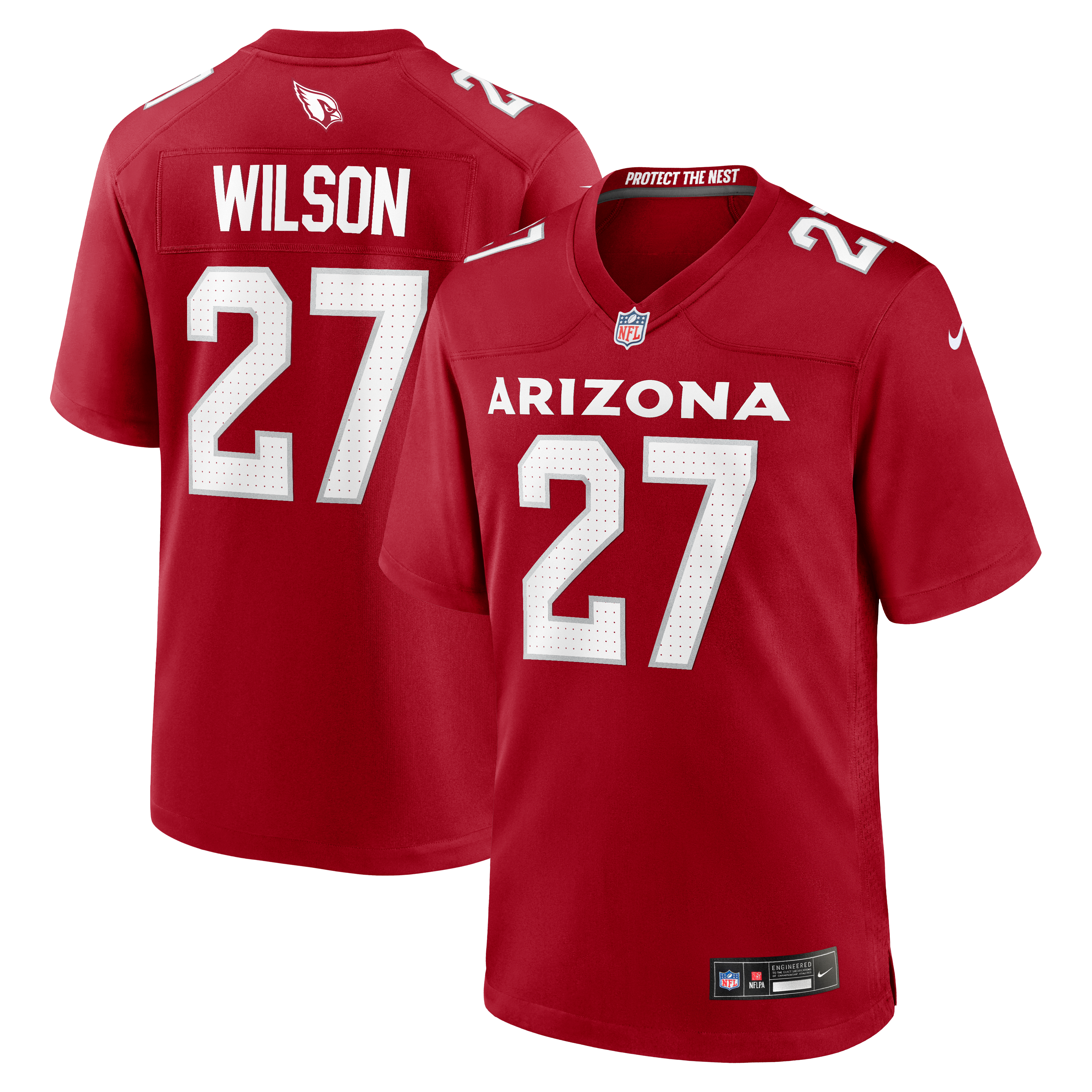 Divaad Wilson Arizona Cardinals Team Game Jersey - Cardinal - Image 2