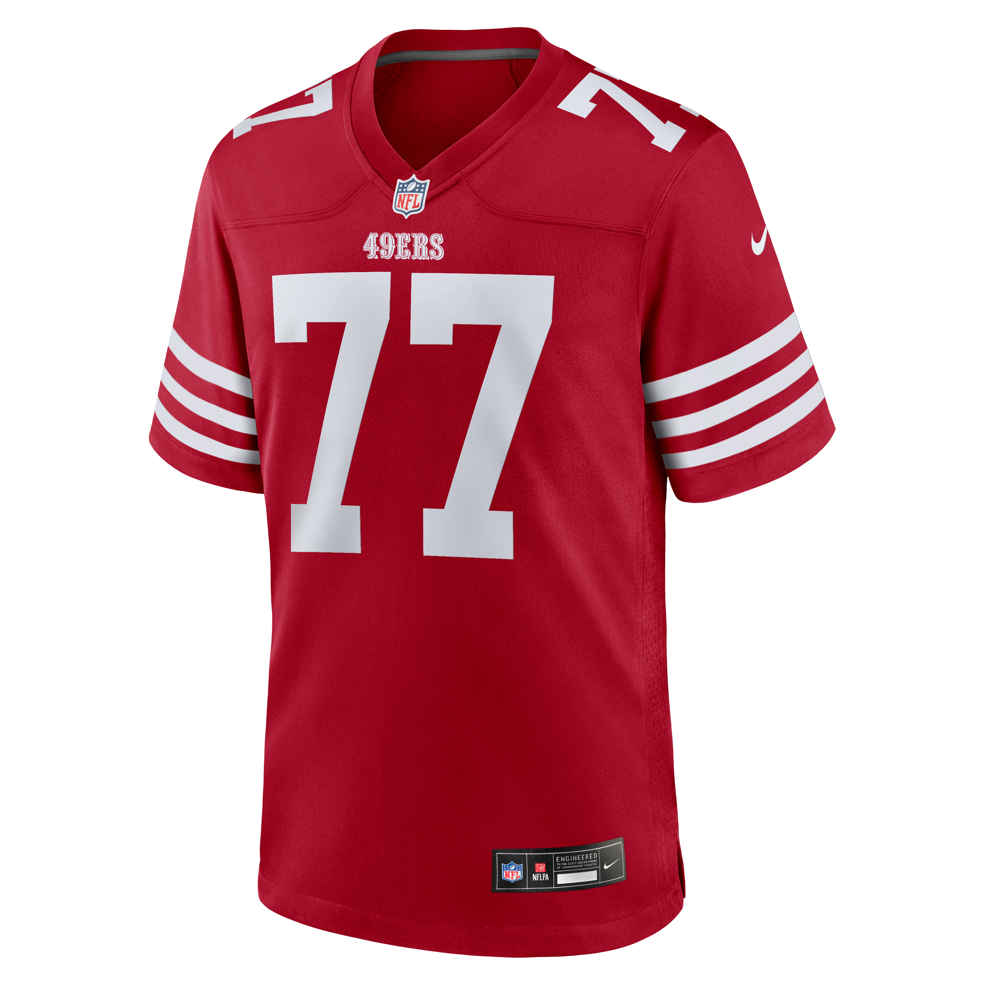 Dominick Puni San Francisco 49ers Team Game Jersey - Scarlet - Image 3