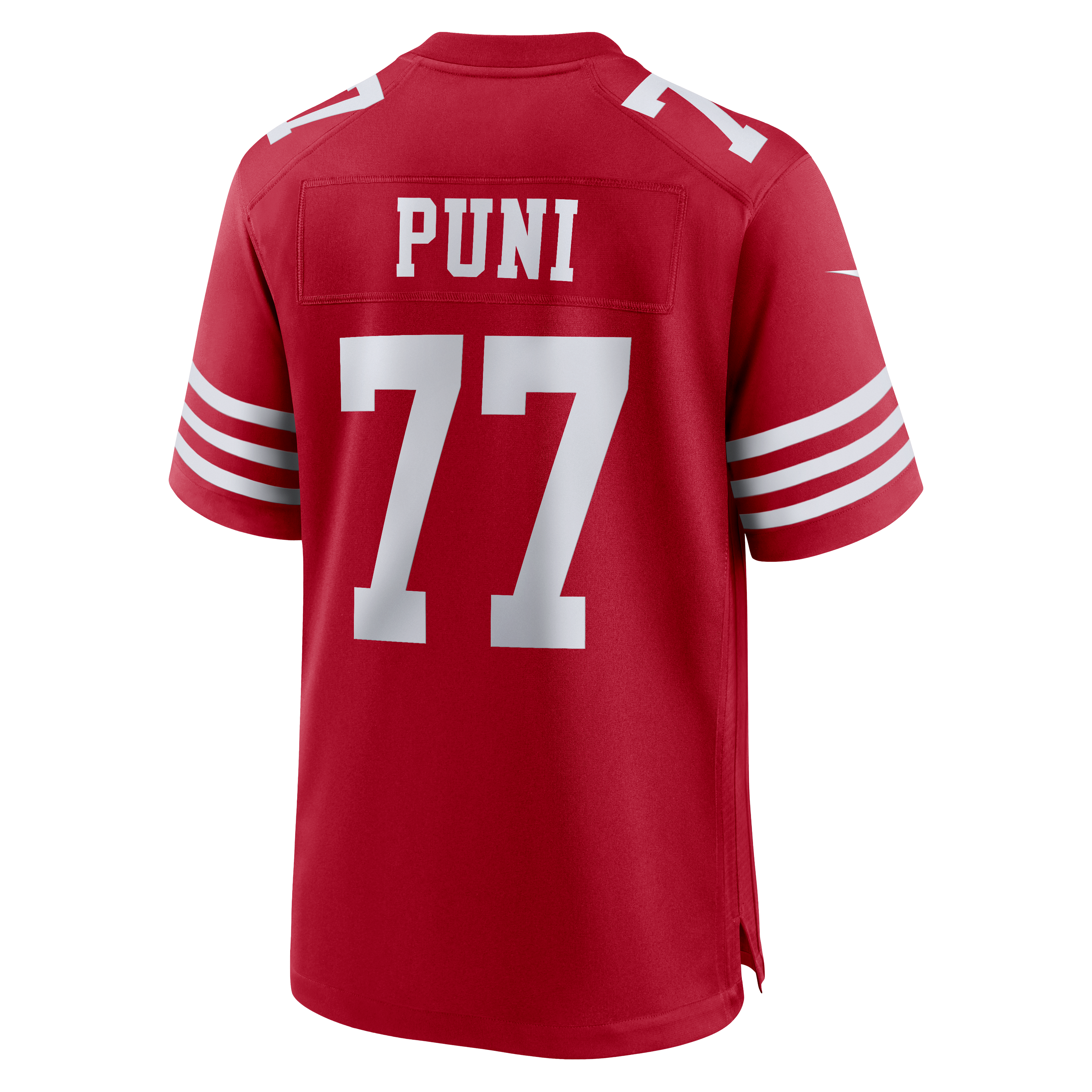 Dominick Puni San Francisco 49ers Team Game Jersey - Scarlet - Image 4