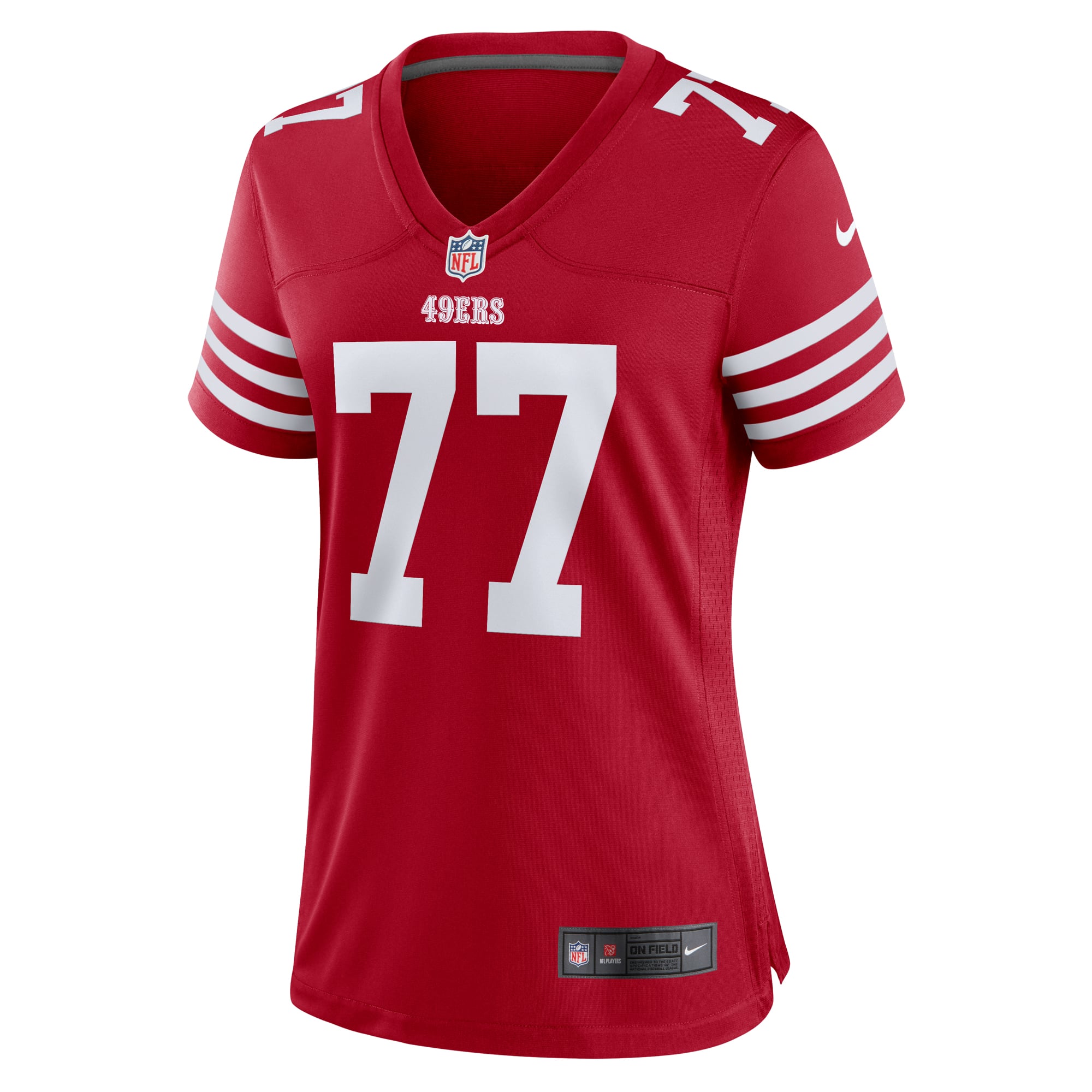 Dominick Puni San Francisco 49ers Women's Team Game Jersey - Scarlet - Image 3