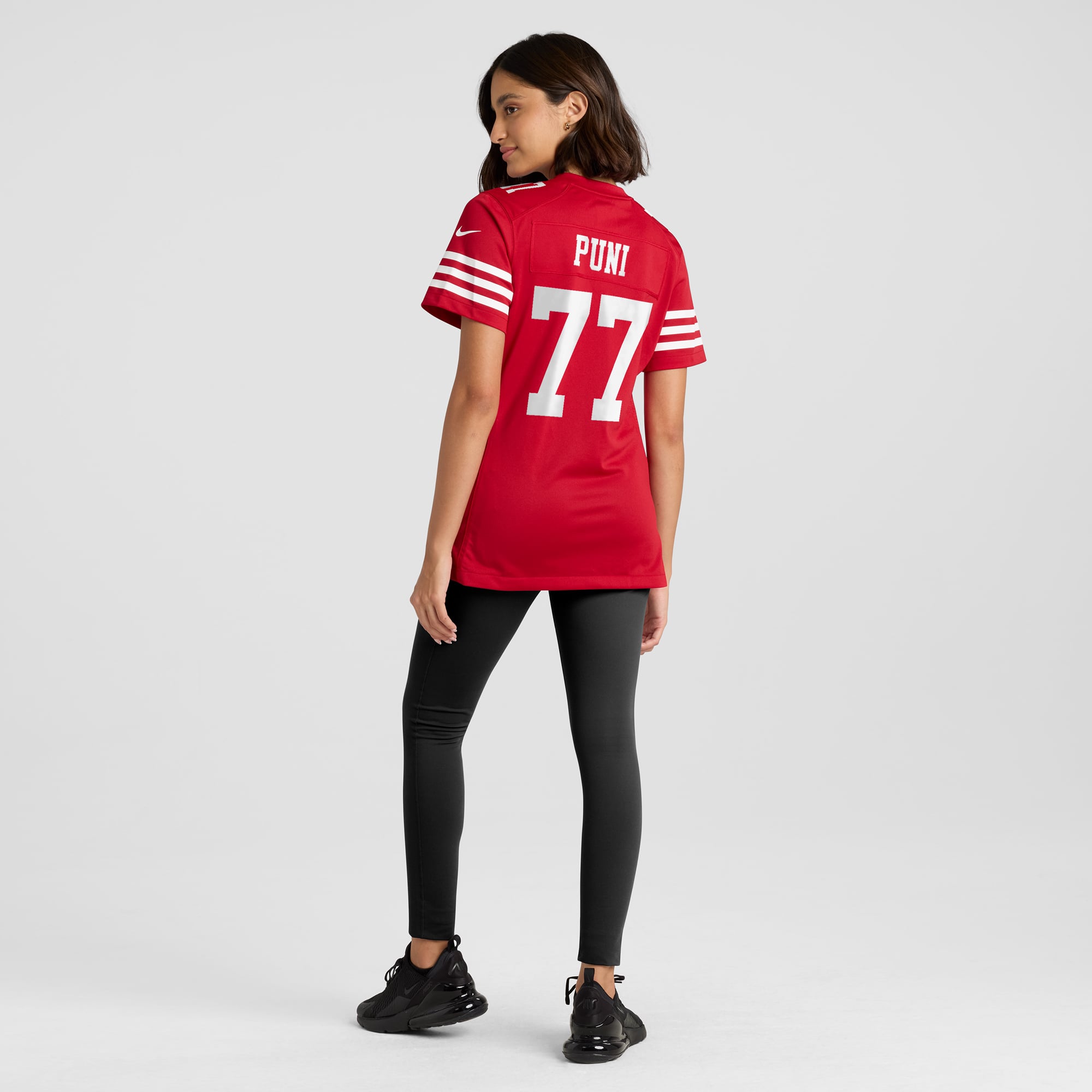 Dominick Puni San Francisco 49ers Women's Team Game Jersey - Scarlet - Image 6