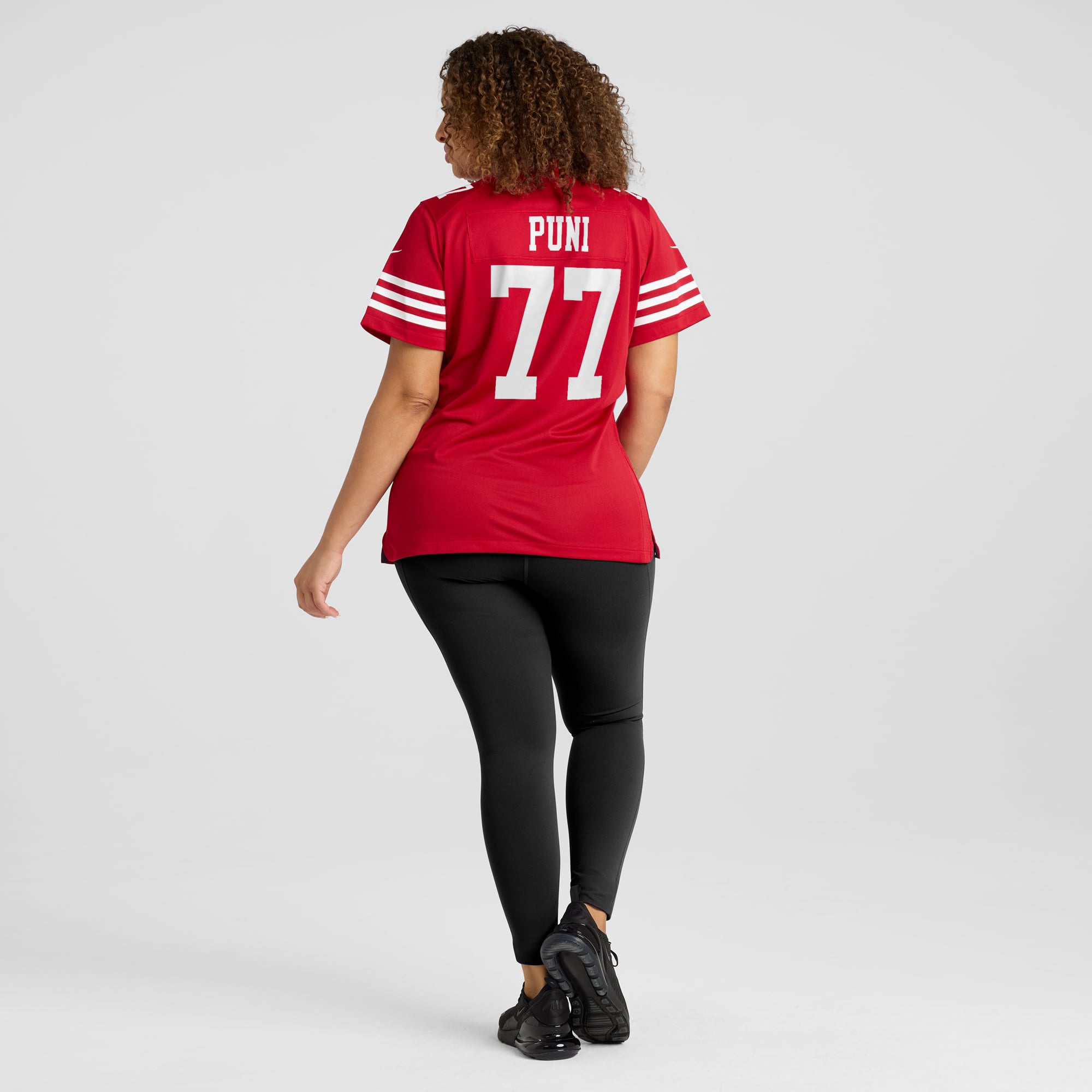 Dominick Puni San Francisco 49ers Women's Team Game Jersey - Scarlet - Image 8