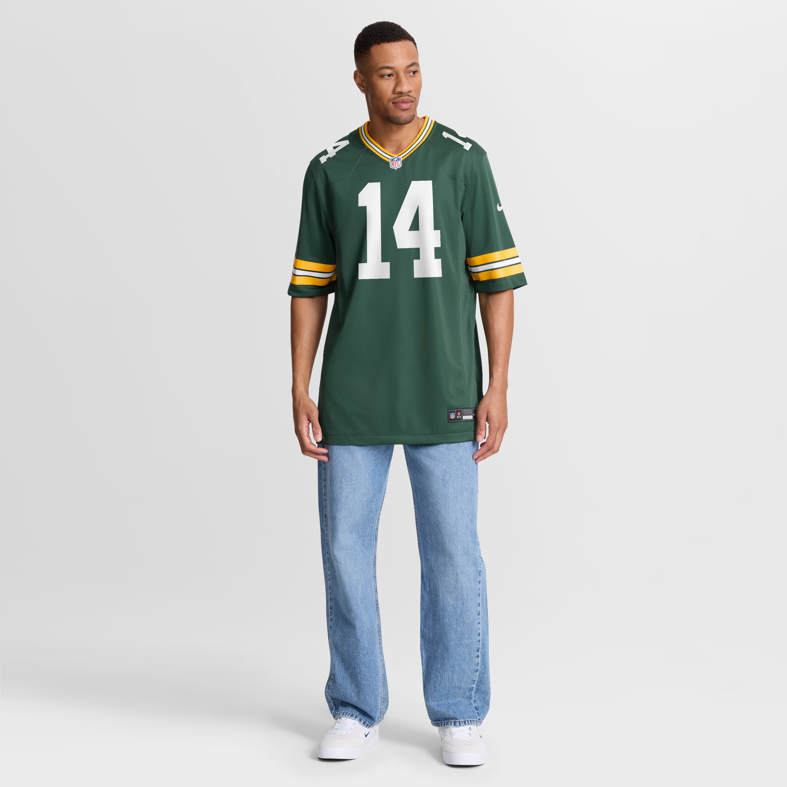 Don Hutson Green Bay Packers Game Retired Player Jersey - Green - Image 8