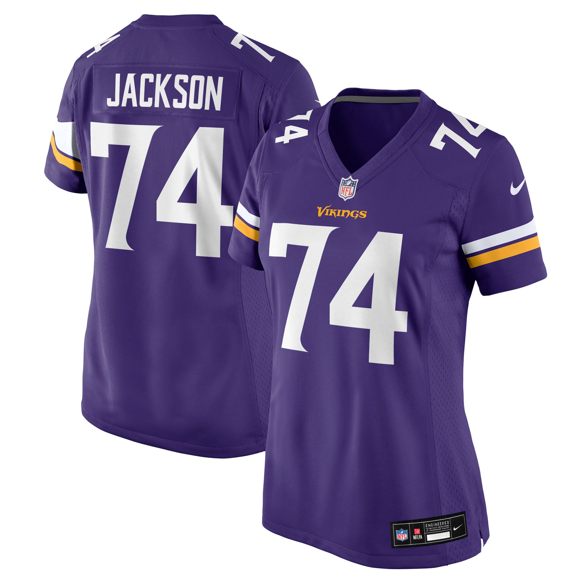 Donovan Jackson Minnesota Vikings Women's Team Game Jersey - Purple - Image 2