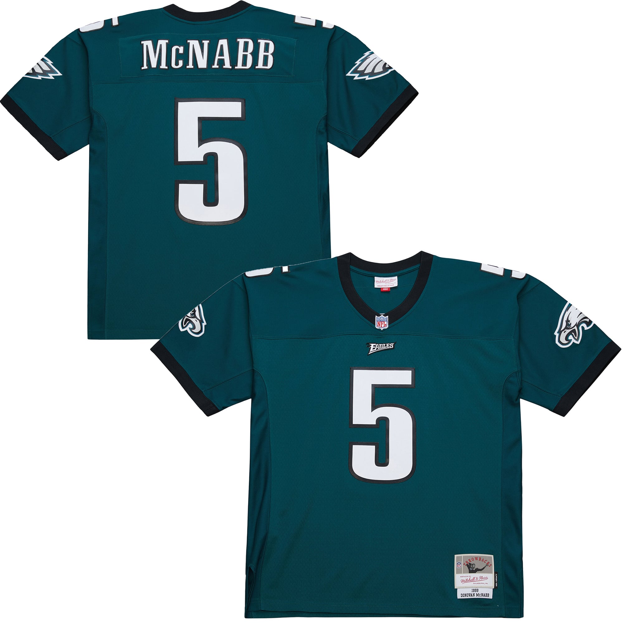 Donovan McNabb Philadelphia Eagles 1999 Legacy Jersey - Midnight Green - Image 2