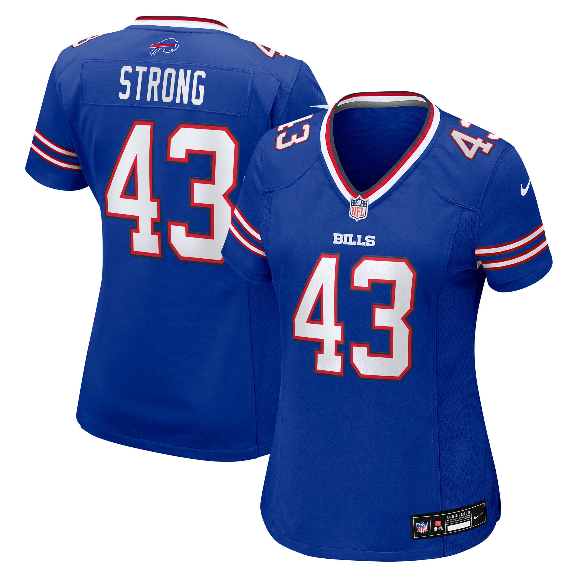 Dorian Strong Buffalo Bills Women's Team Game Jersey - Royal - Image 2