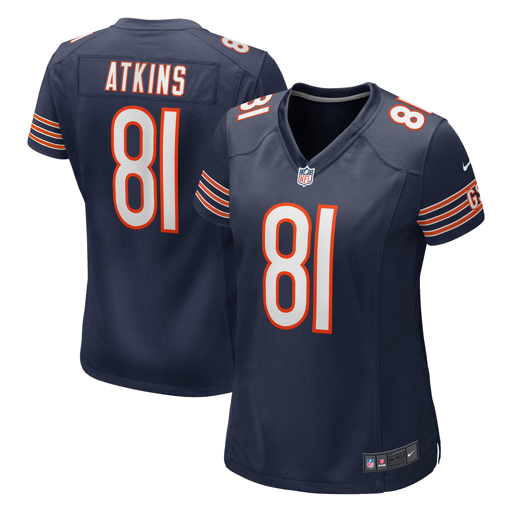 Doug Atkins Chicago Bears Women's Game Retired Player Jersey - Navy - Image 2