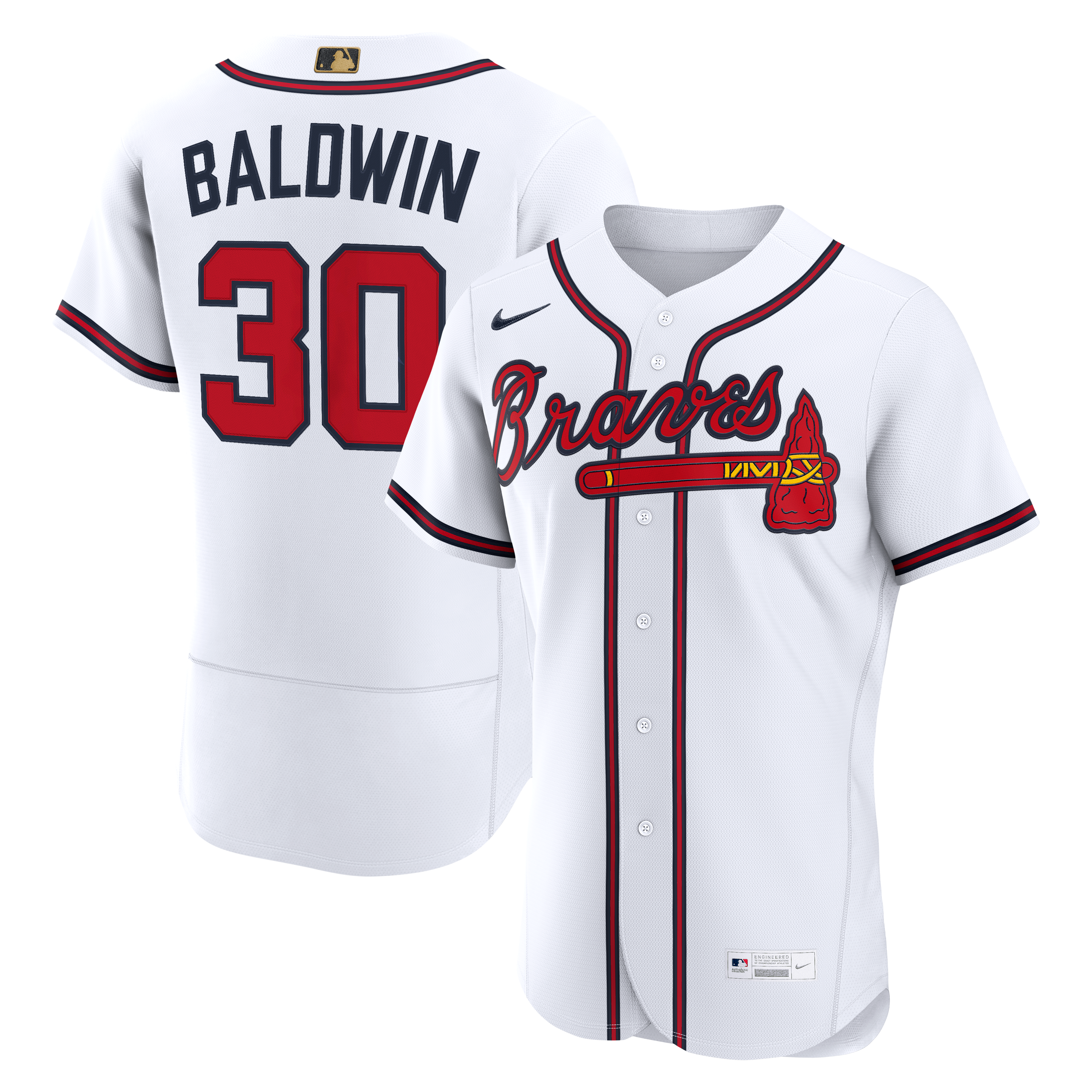 Drake Baldwin Atlanta Braves Alternate Awards Jersey - White