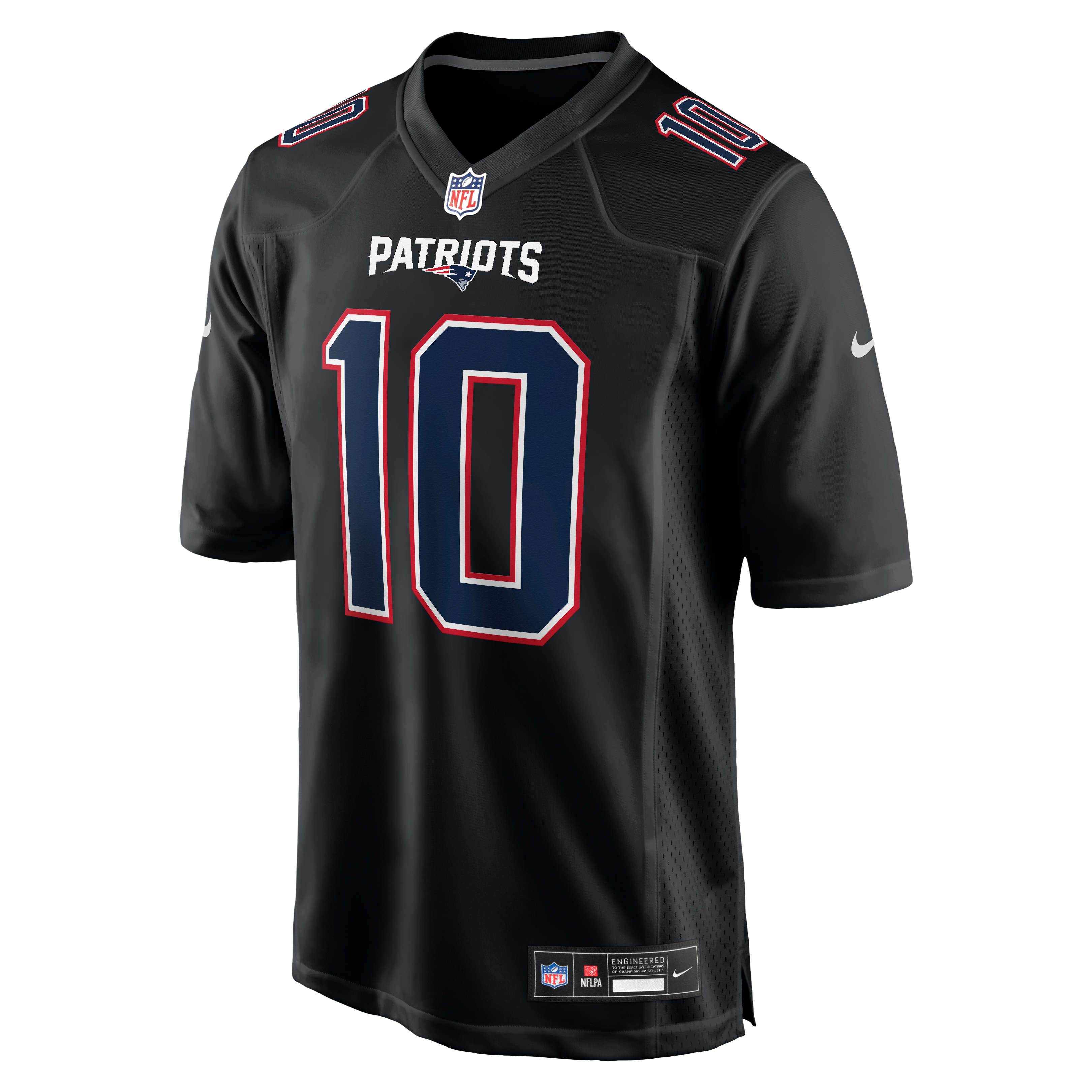 Drake Maye New England Patriots Fashion Game Jersey - Carbon Black - Image 3