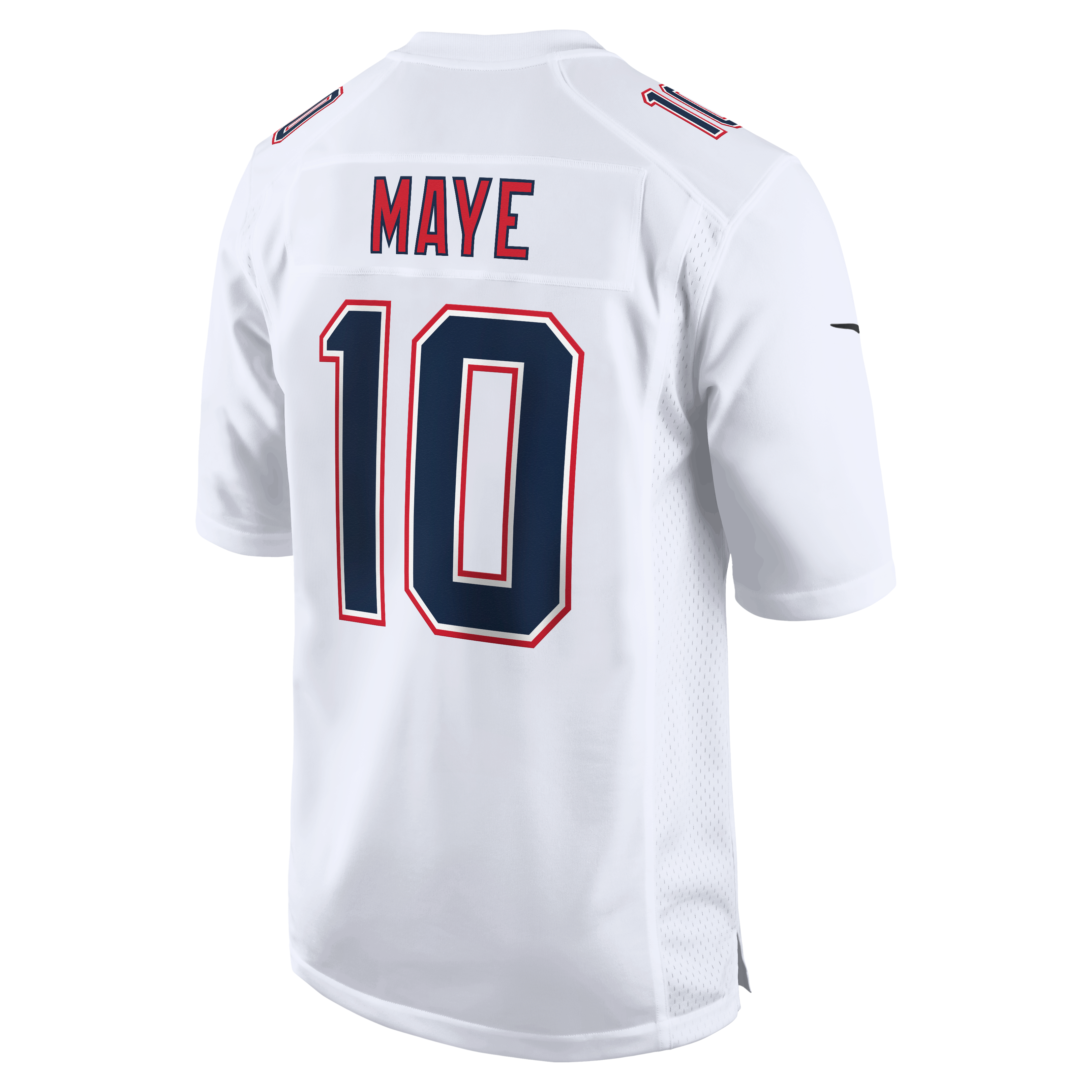 Drake Maye New England Patriots Game Jersey - Tundra White - White - Image 4