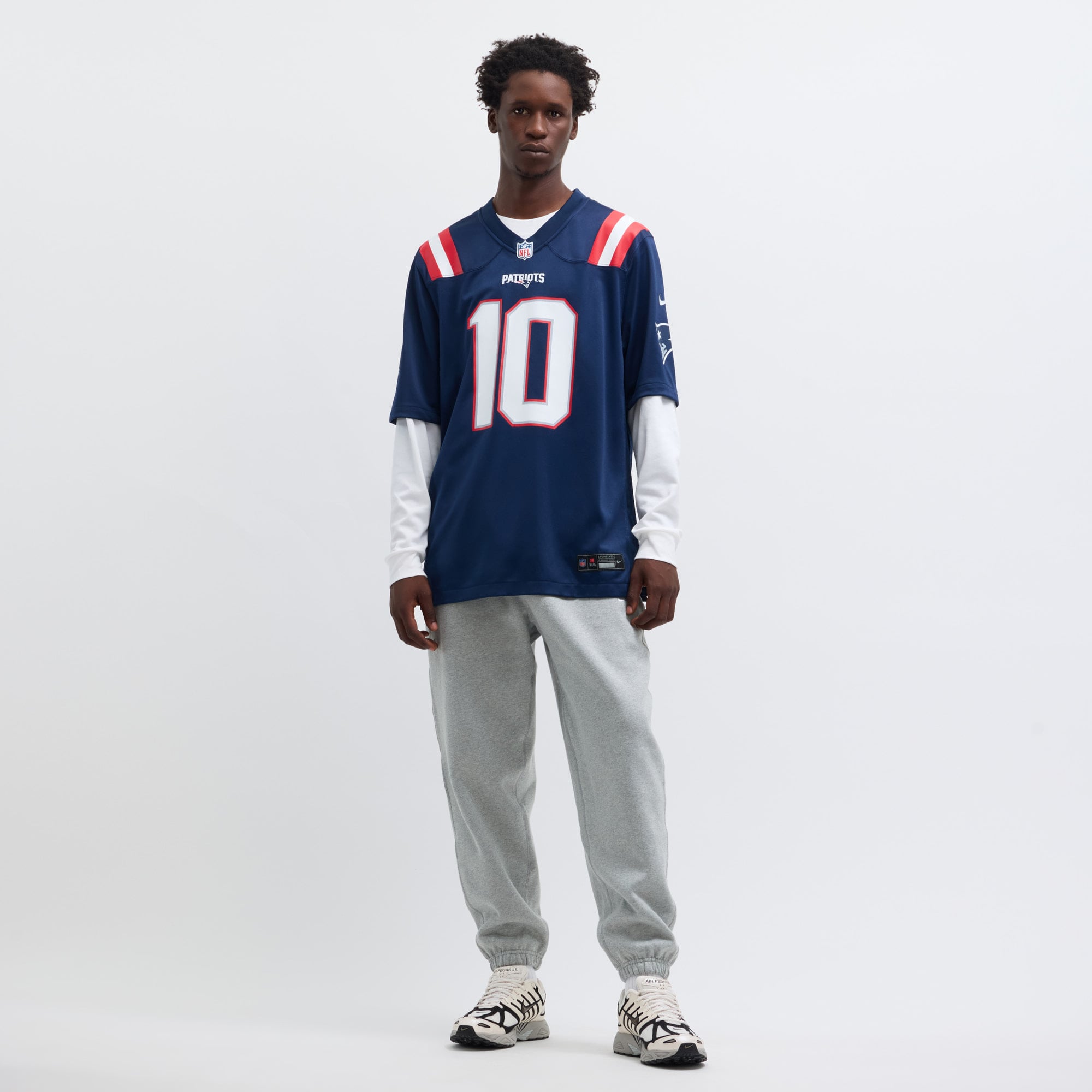 Drake Maye New England Patriots Player Game Jersey - Navy - Image 7