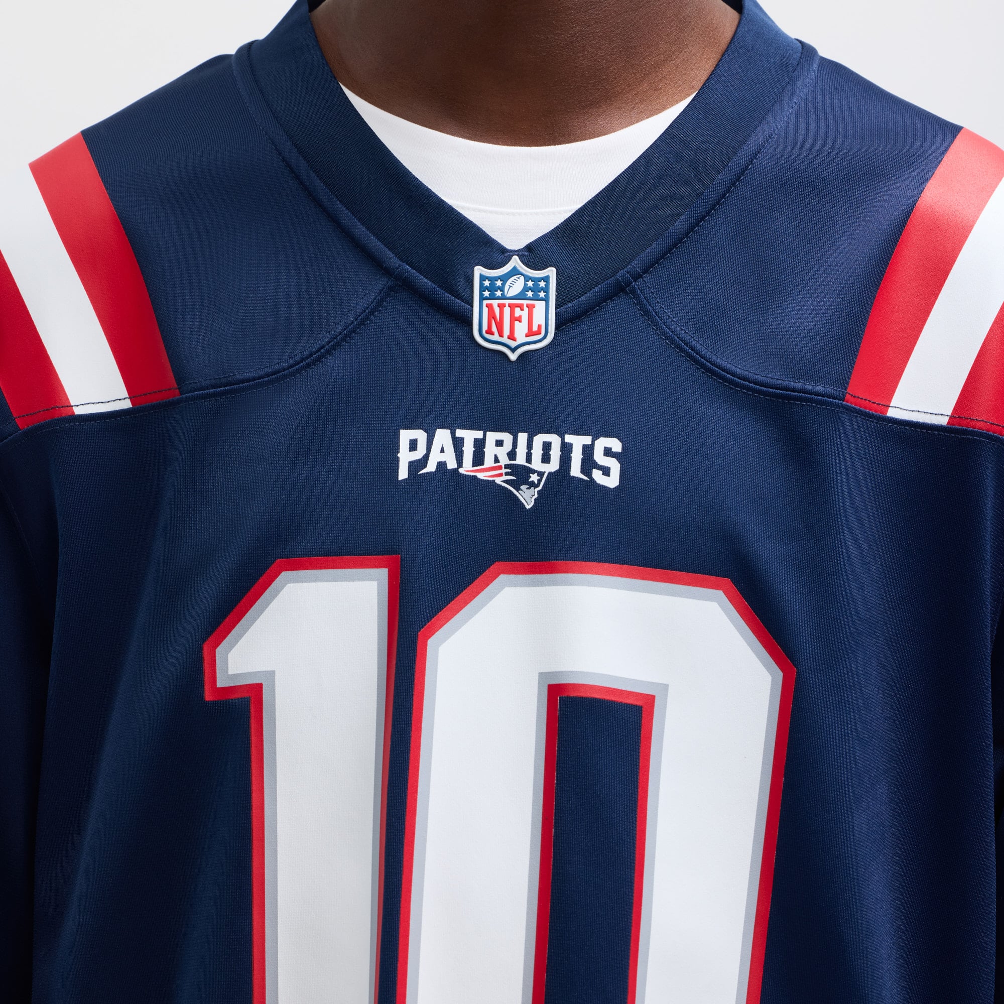 Drake Maye New England Patriots Player Game Jersey - Navy - Image 8