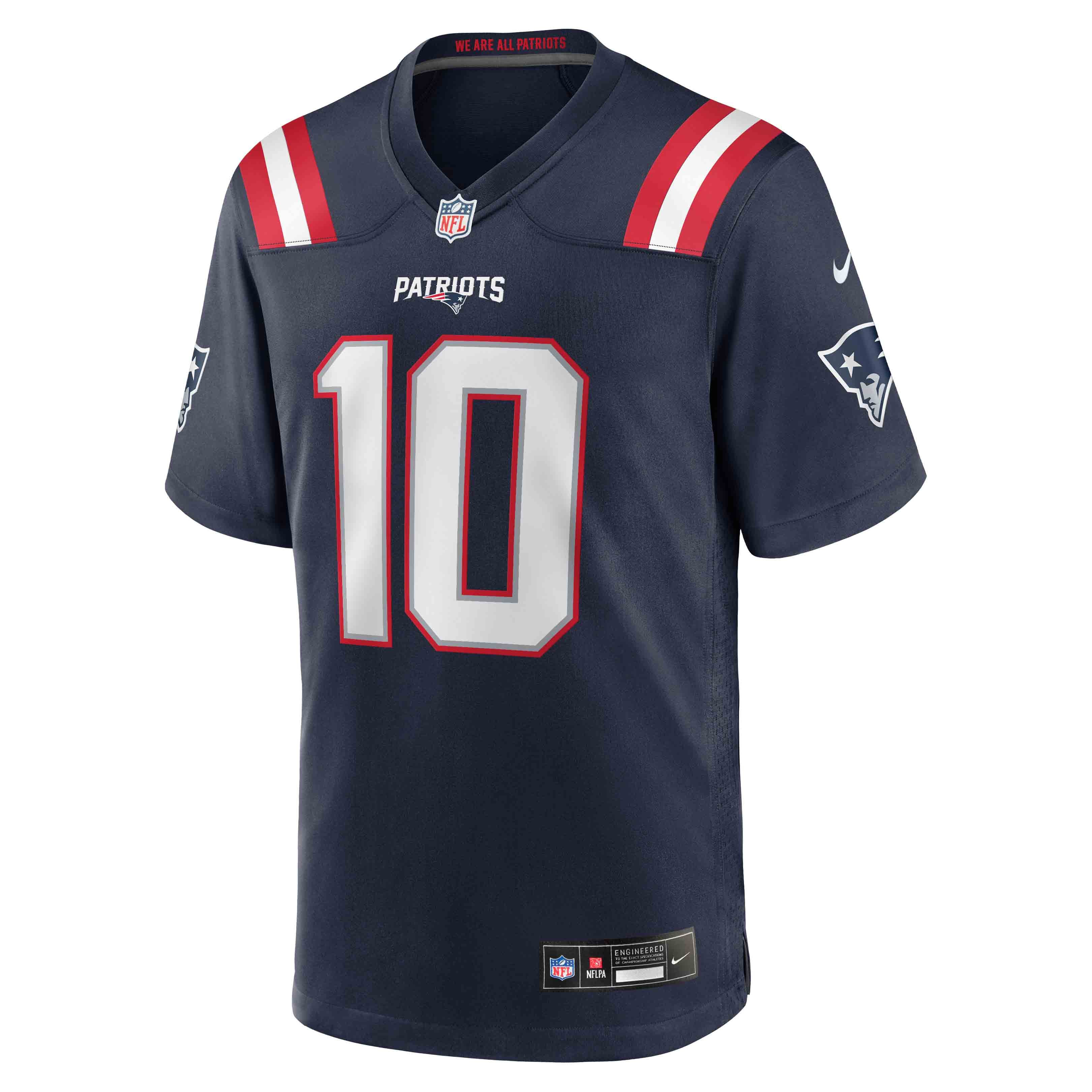 Drake Maye New England Patriots Player Game Jersey - Navy - Image 3