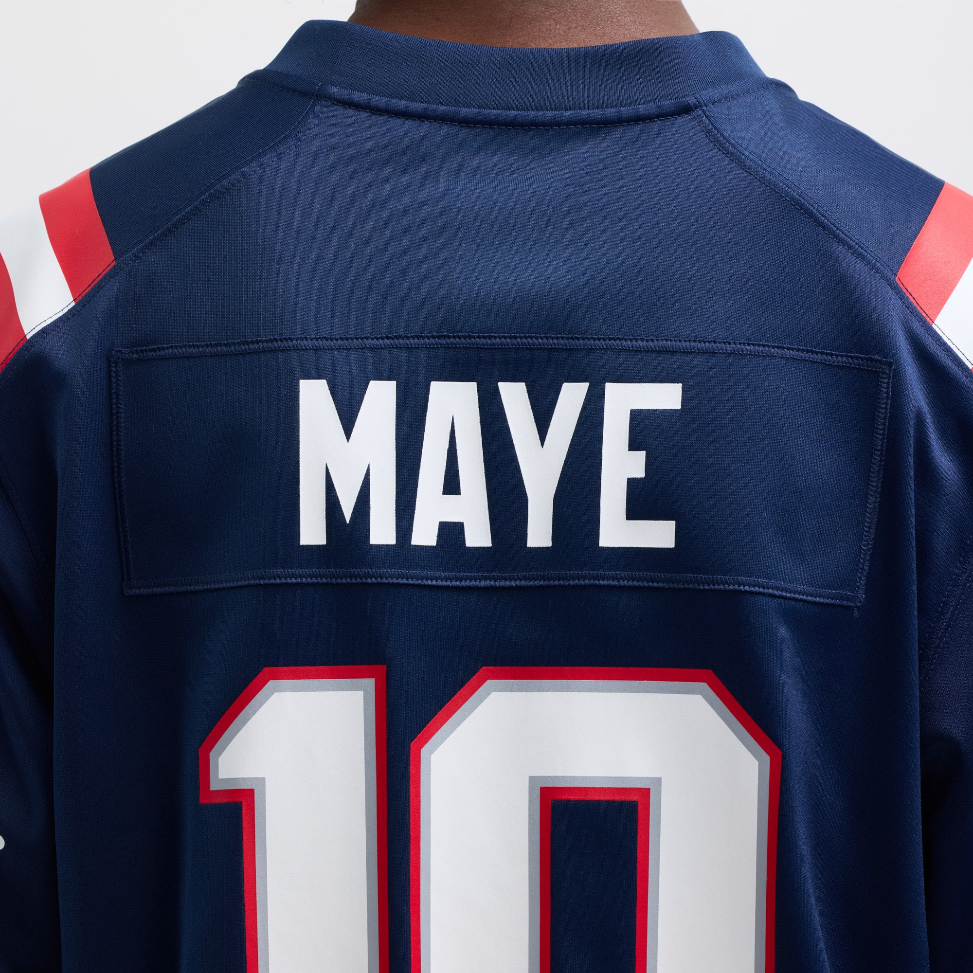 Drake Maye New England Patriots Player Game Jersey - Navy - Image 9
