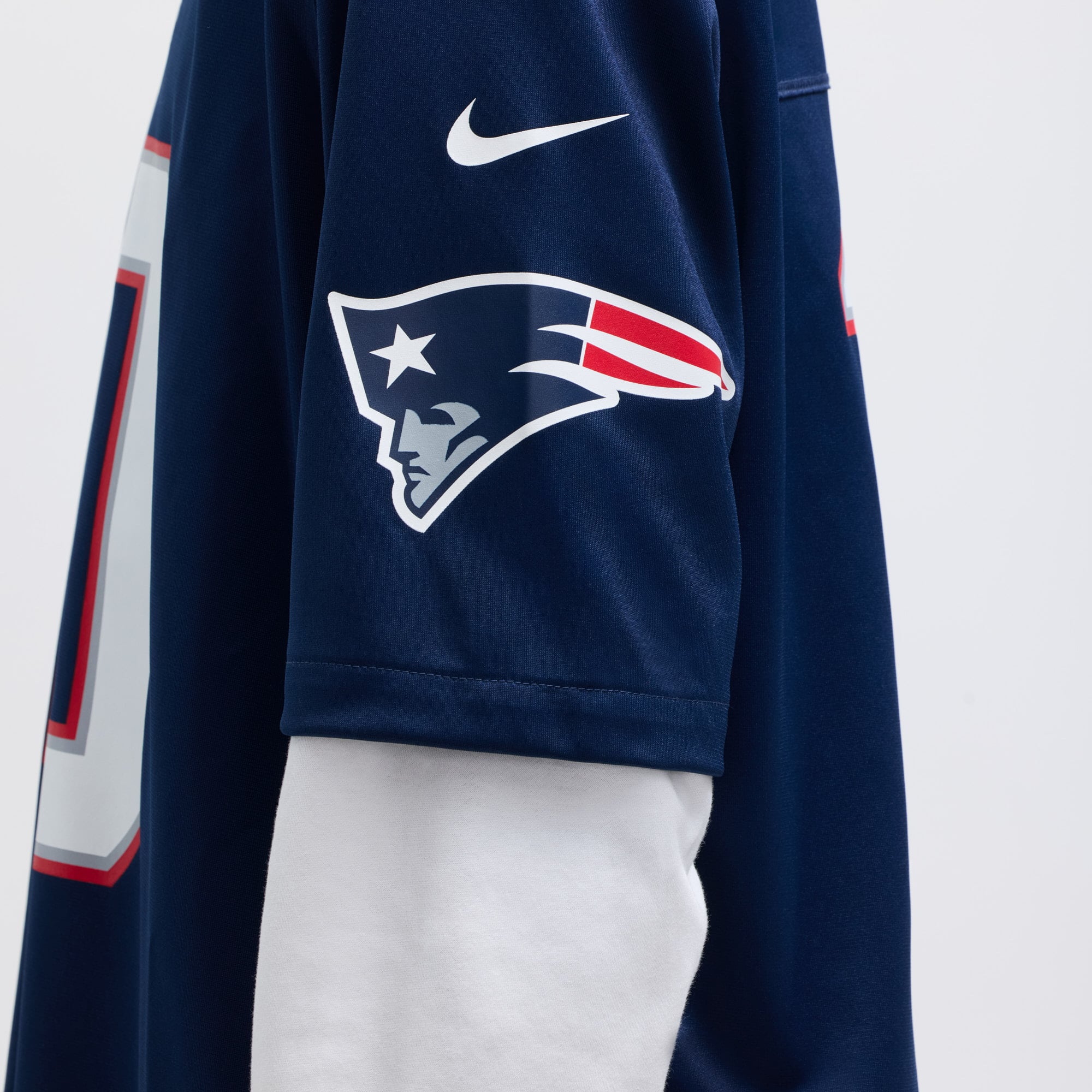 Drake Maye New England Patriots Player Game Jersey - Navy - Image 11