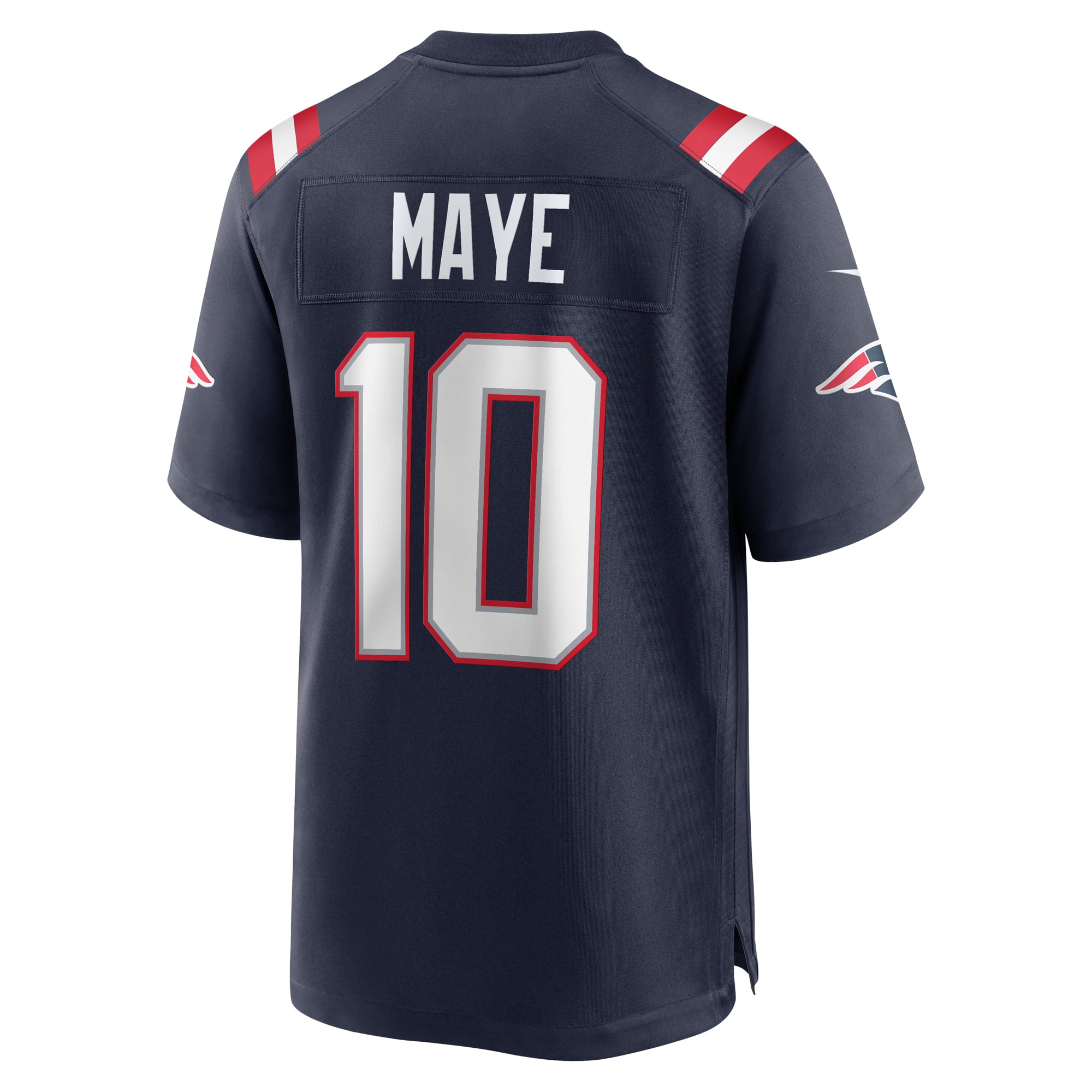 Drake Maye New England Patriots Player Game Jersey - Navy - Image 4