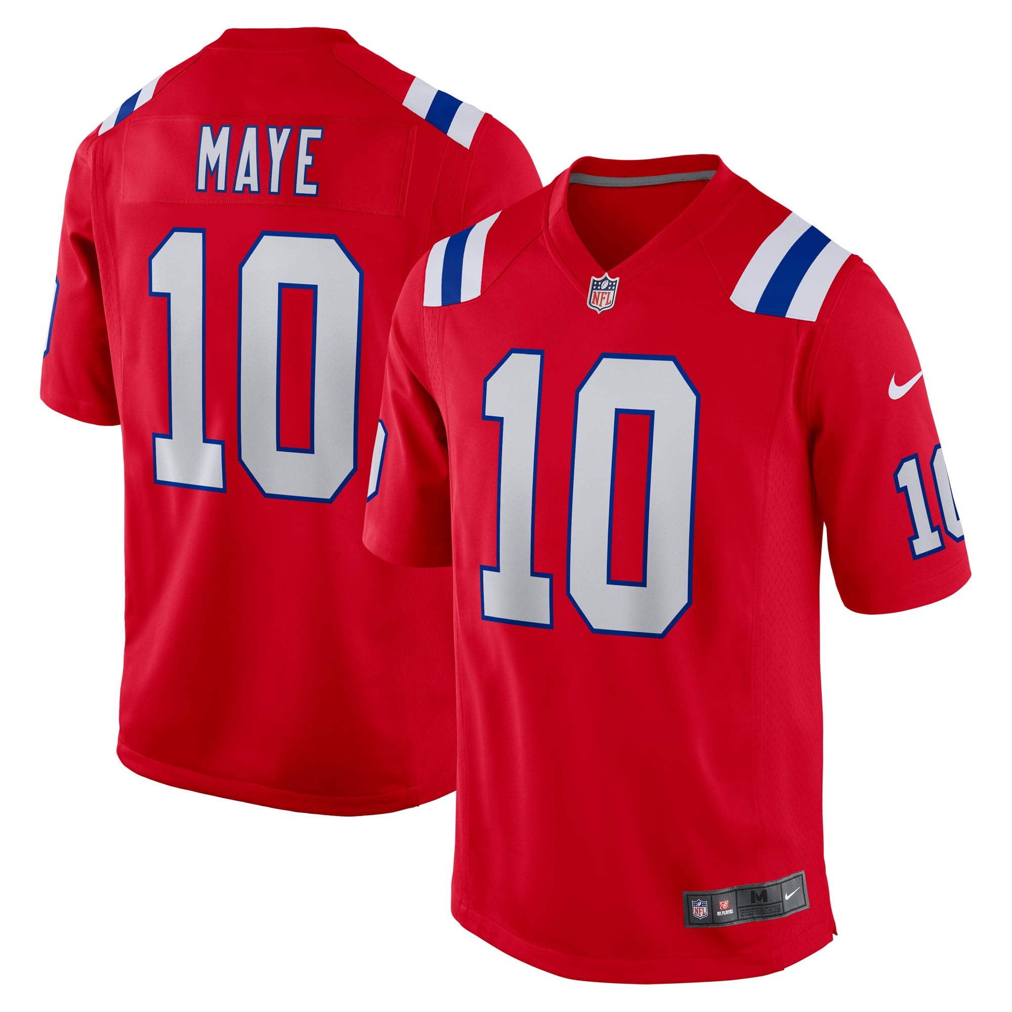 Drake Maye New England Patriots Player Game Jersey - Red - Image 2