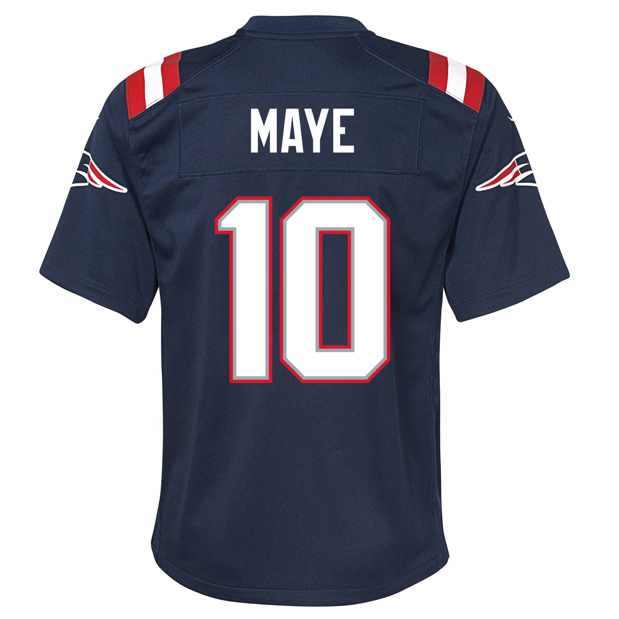 Drake Maye New England Patriots Youth Game Jersey - Navy - Image 4