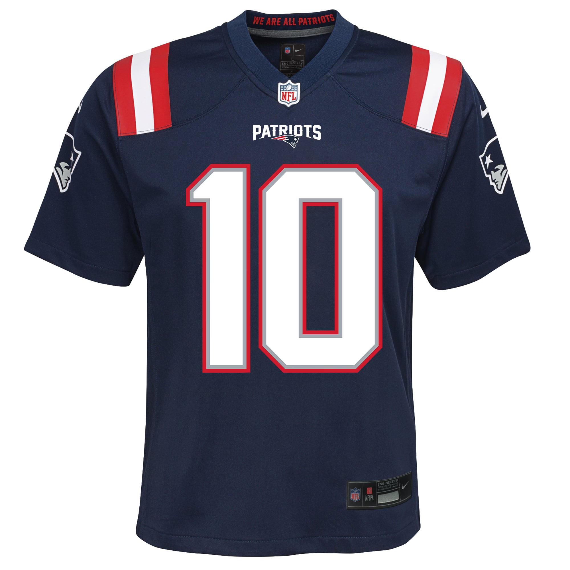 Drake Maye New England Patriots Youth Game Jersey - Navy - Image 3