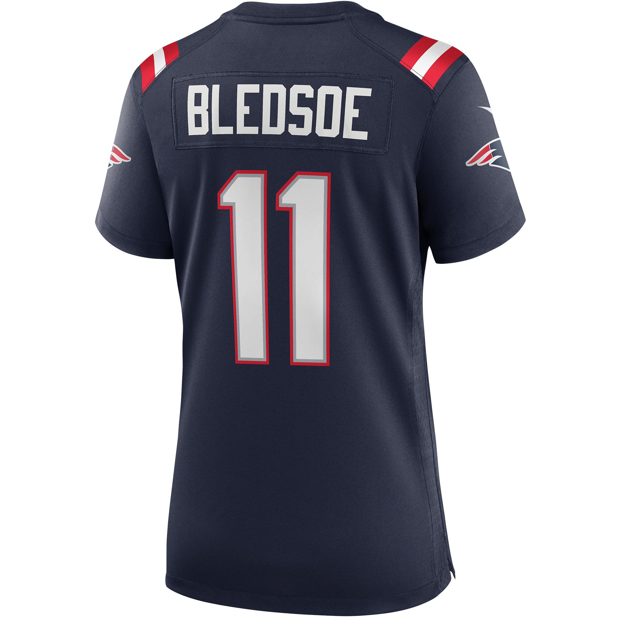 Drew Bledsoe New England Patriots Women's Game Retired Player Jersey - Navy - Image 4