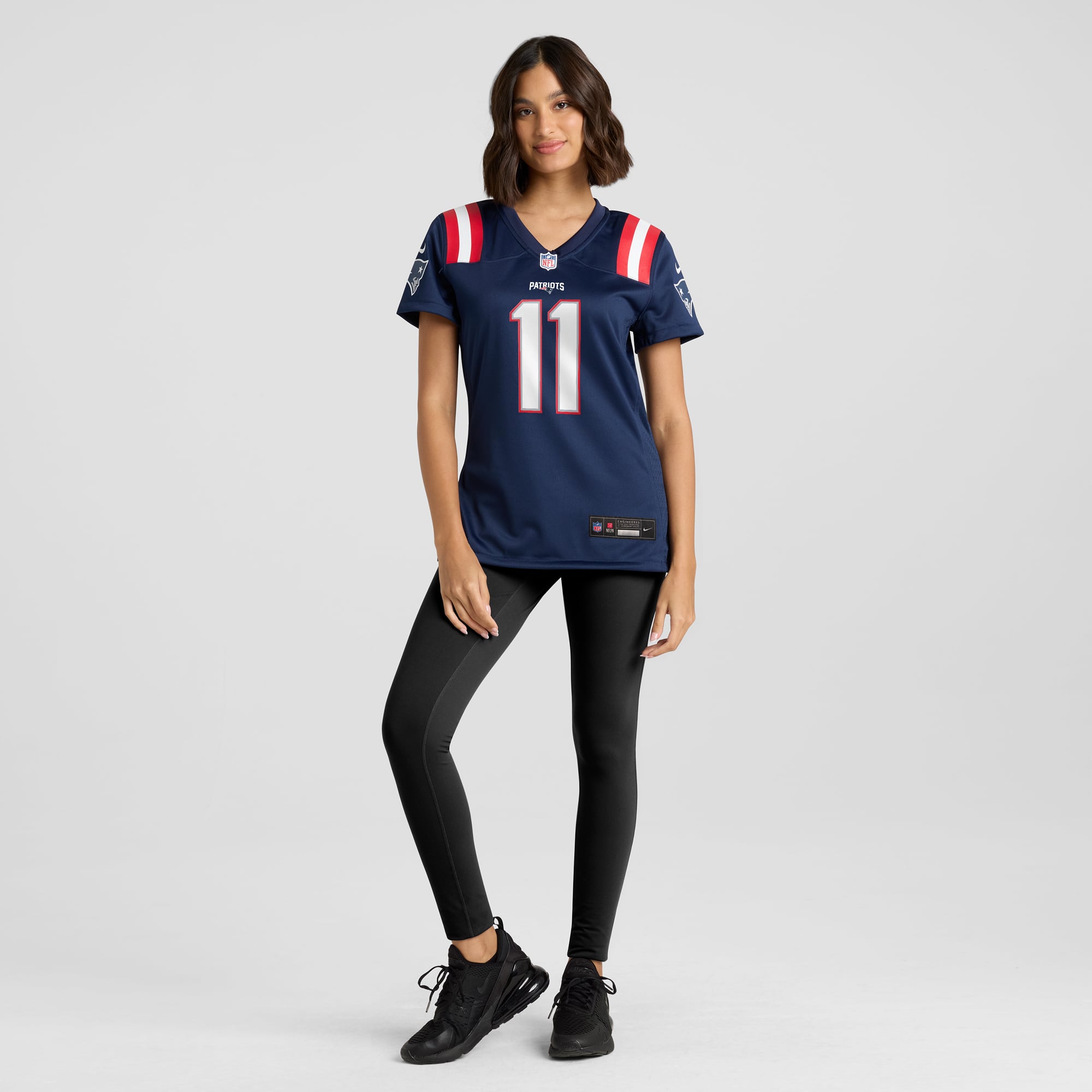 Drew Bledsoe New England Patriots Women's Game Retired Player Jersey - Navy - Image 5