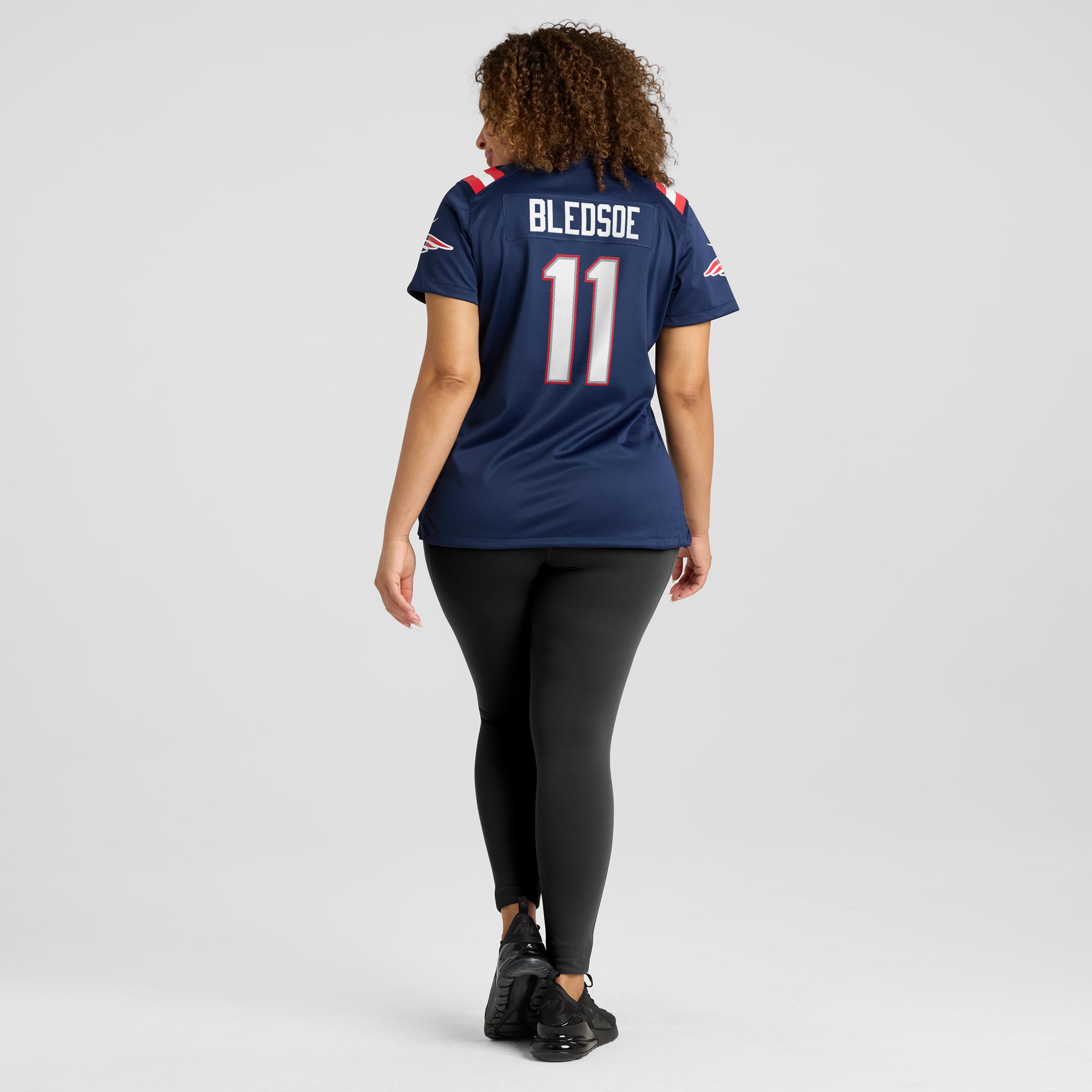 Drew Bledsoe New England Patriots Women's Game Retired Player Jersey - Navy - Image 8