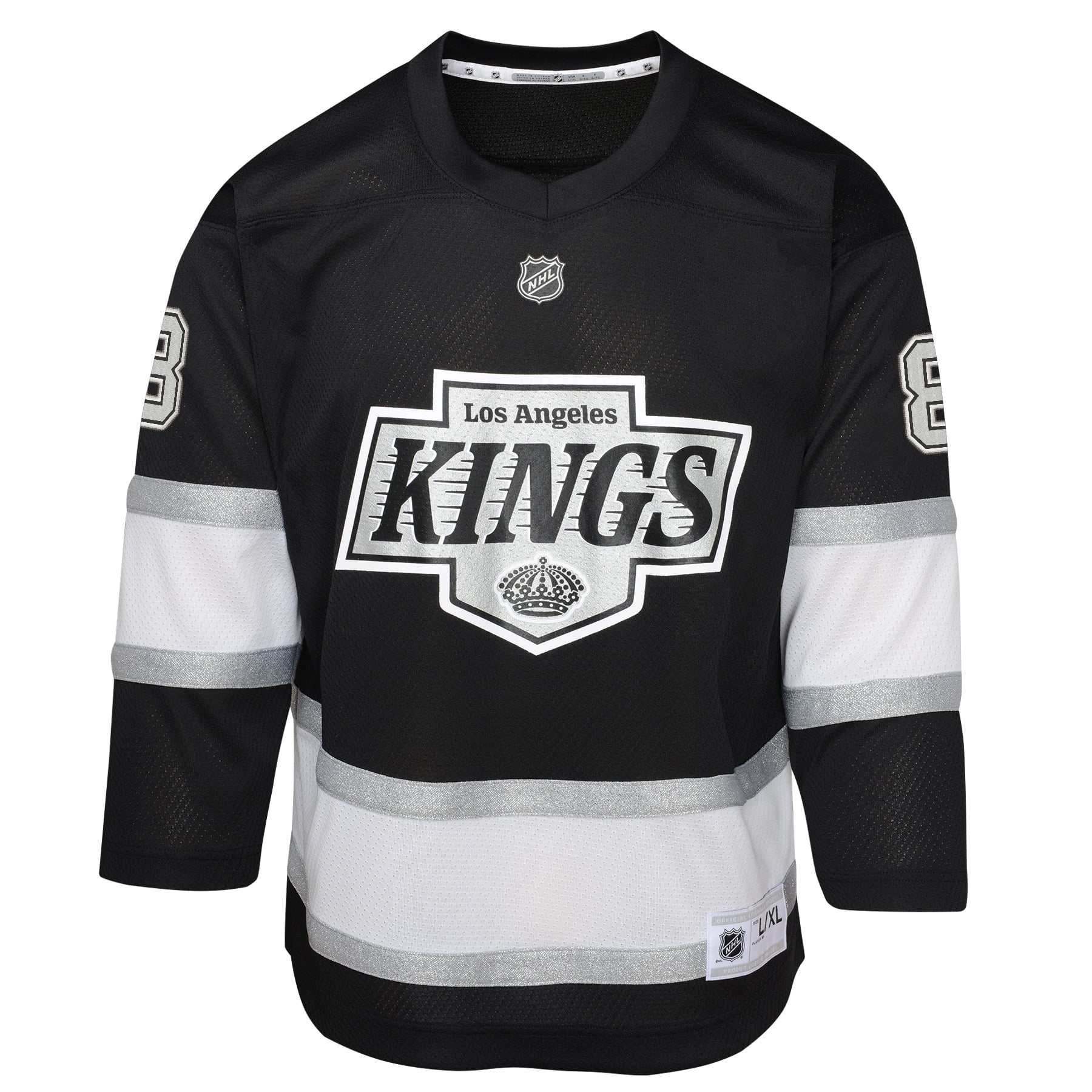 Drew Doughty Los Angeles Kings Outerstuff Youth Home Player Jersey - Black - Image 3