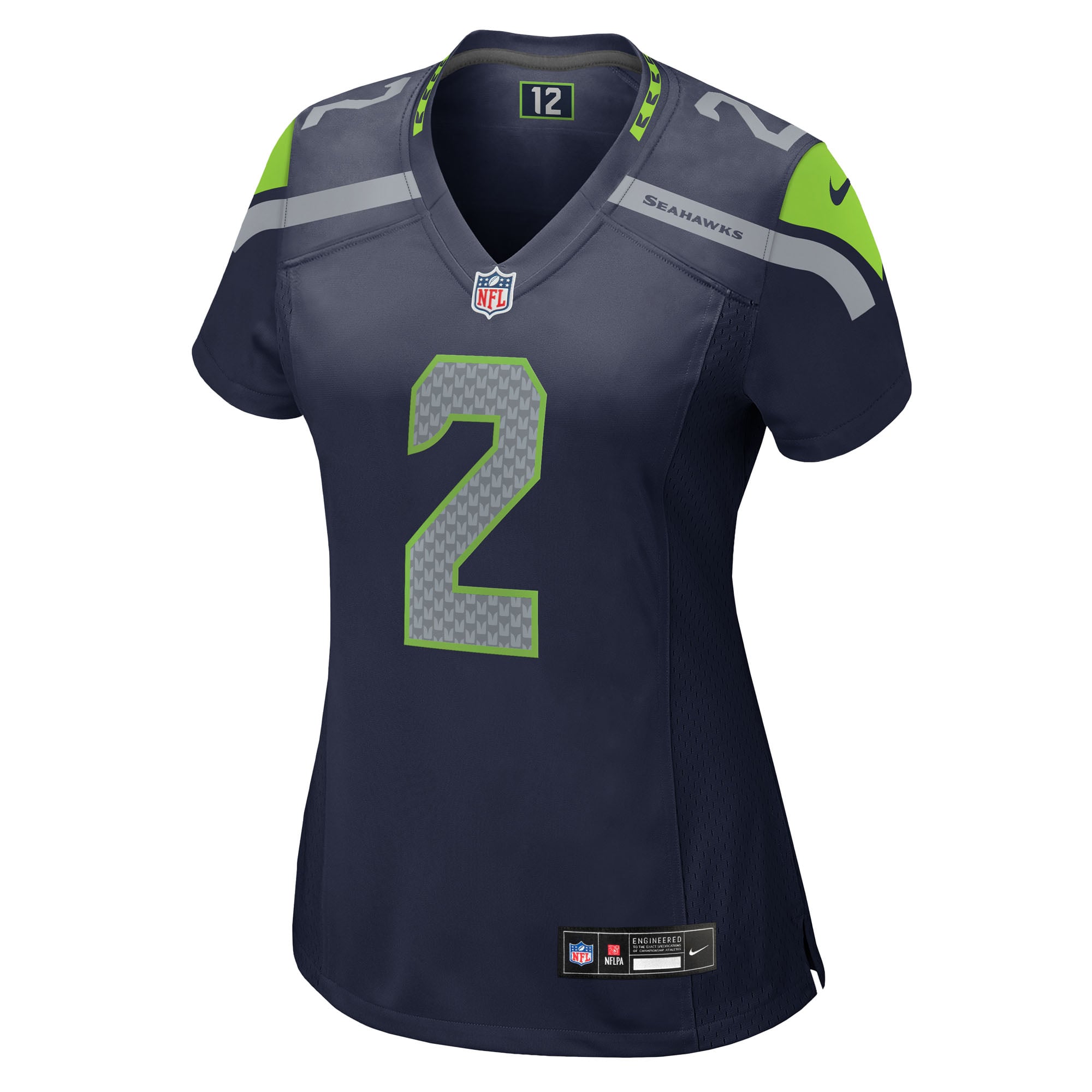 Drew Lock Seattle Seahawks Women's Team Game Jersey - College Navy - Image 3