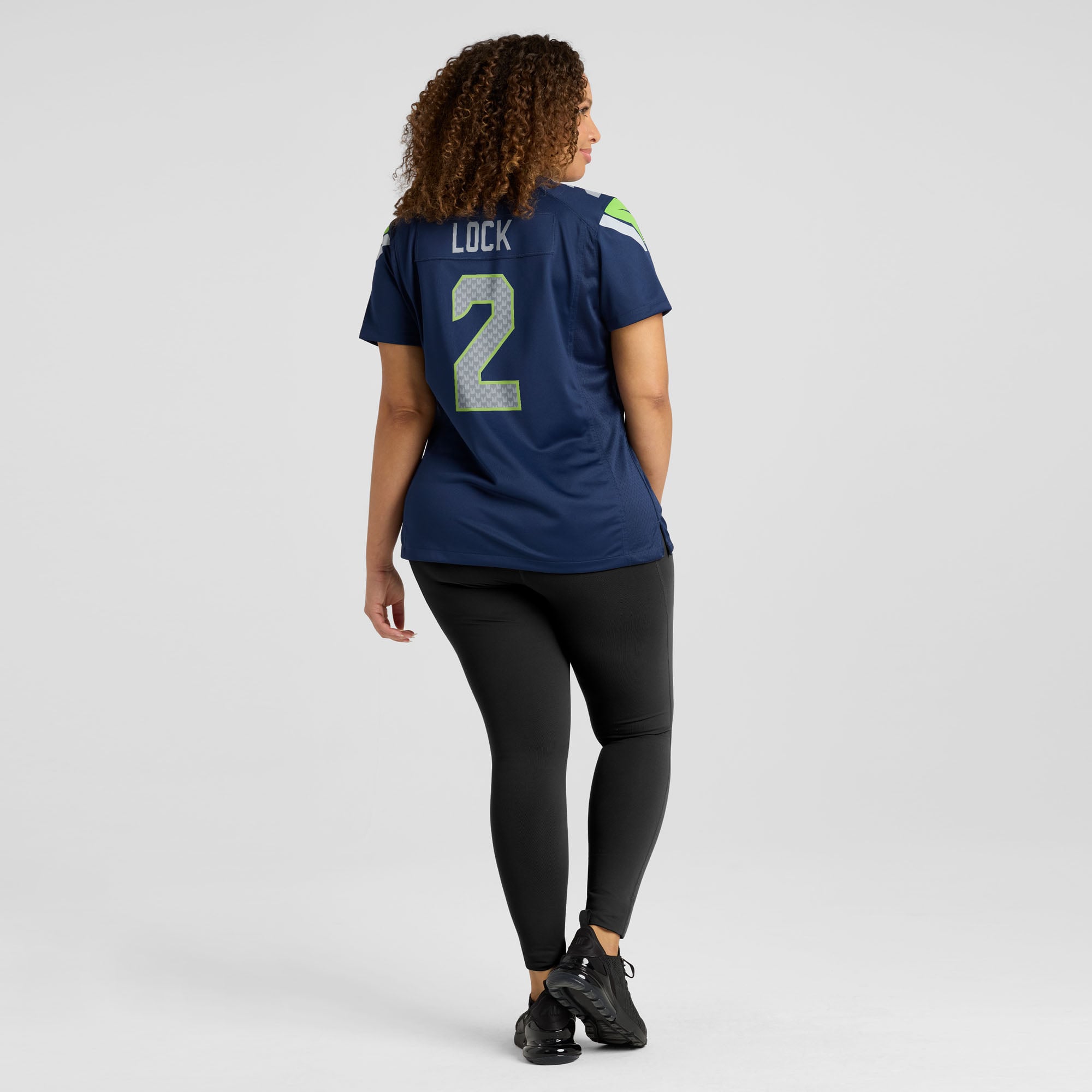 Drew Lock Seattle Seahawks Women's Team Game Jersey - College Navy - Image 8