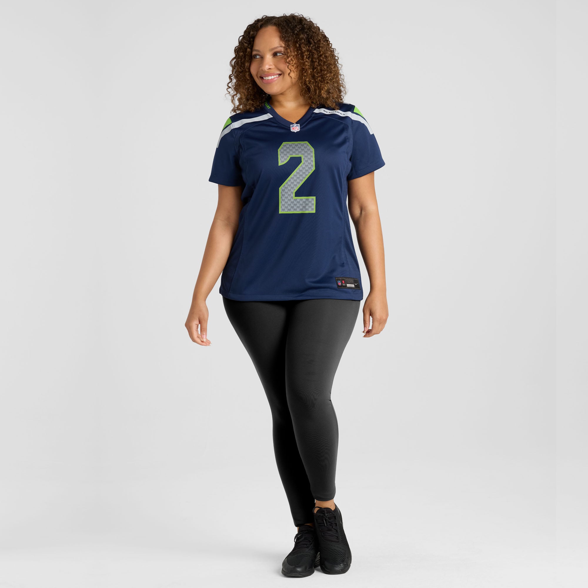 Drew Lock Seattle Seahawks Women's Team Game Jersey - College Navy - Image 7