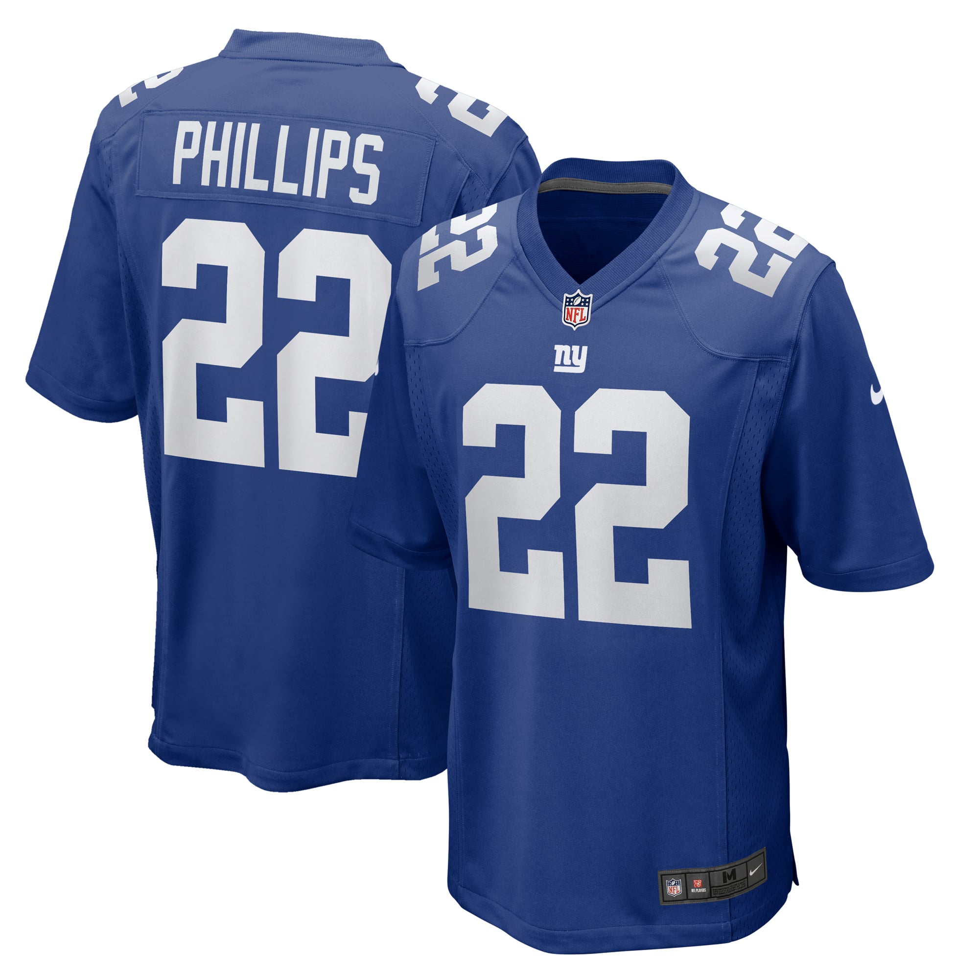 Dru Phillips New York Giants Team Game Jersey - Royal - Image 2