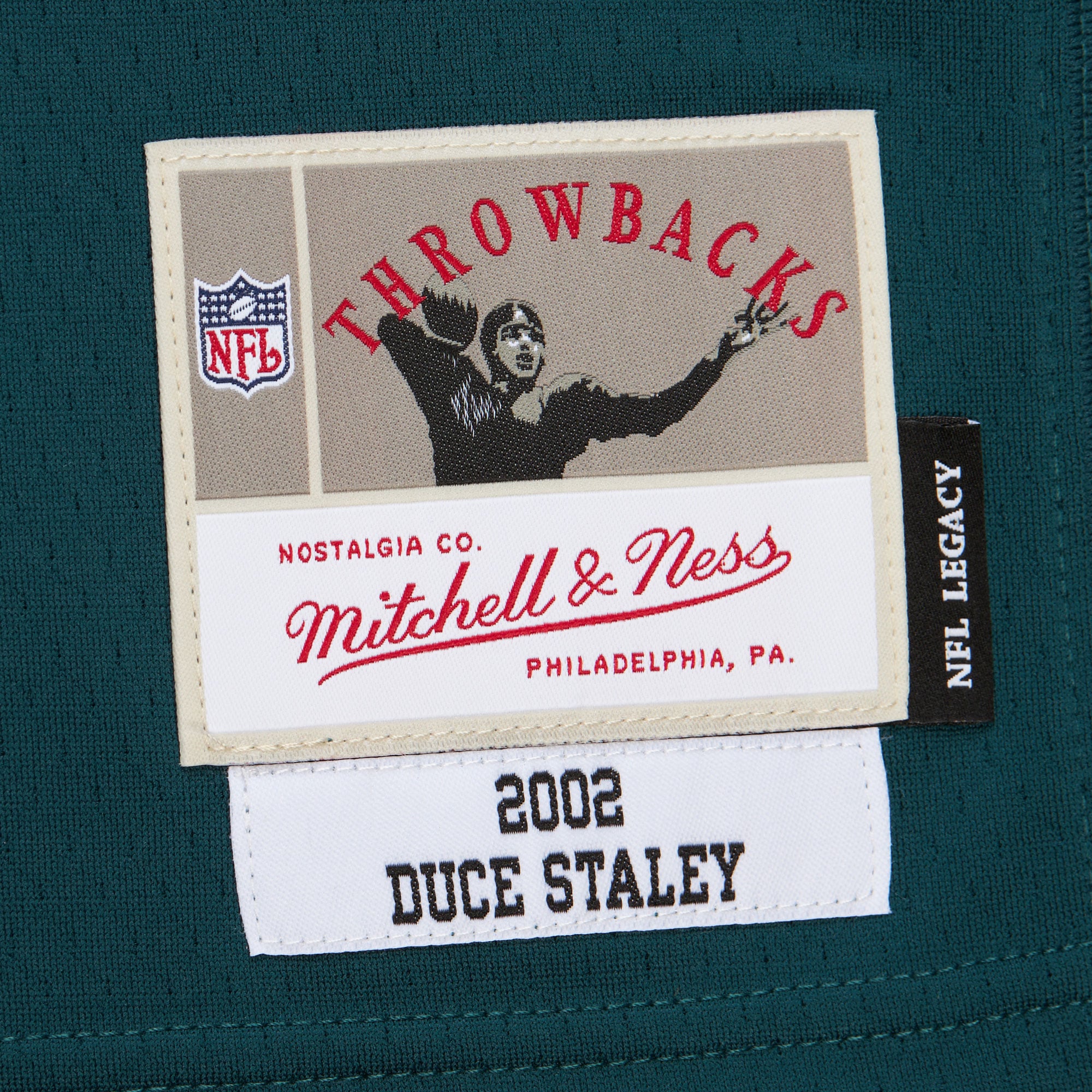 Duce Staley Philadelphia Eagles 2002 Legacy Jersey - Midnight Green - Image 6