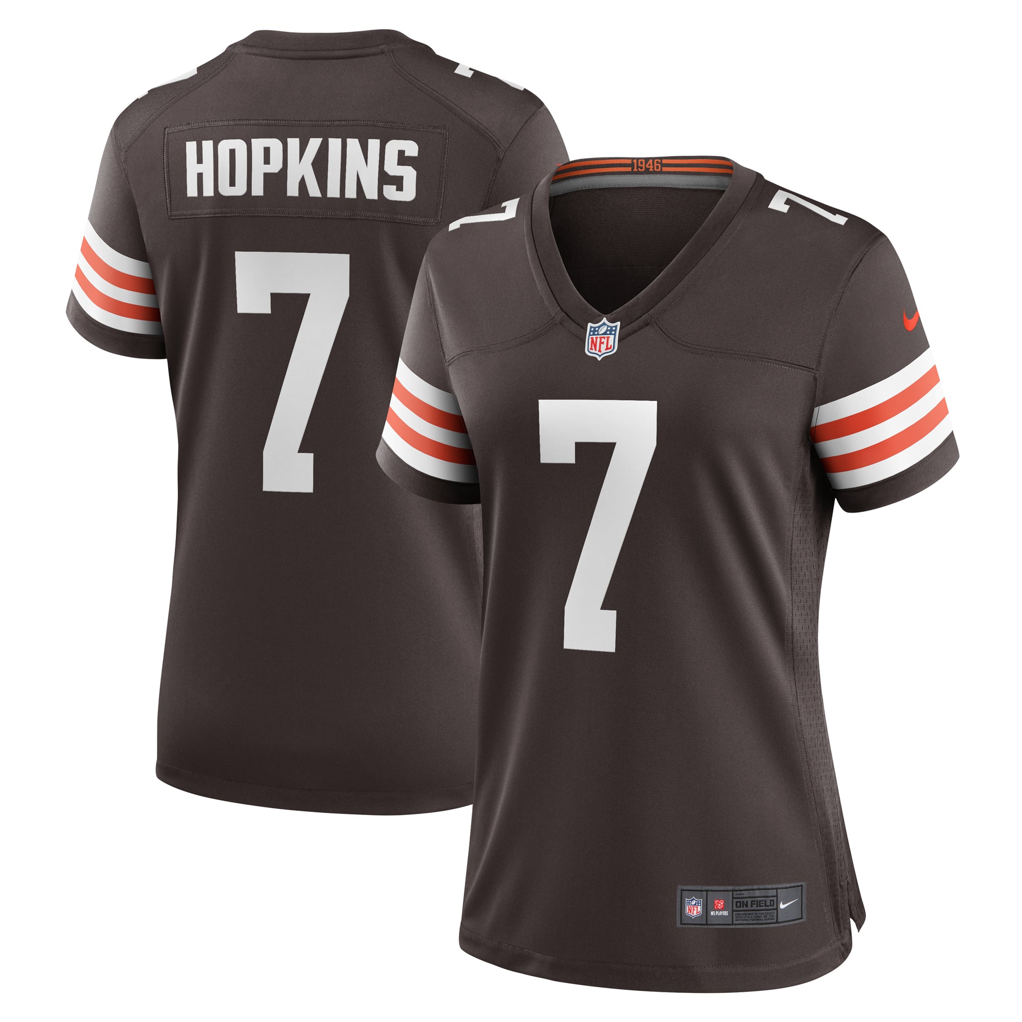 Dustin Hopkins Cleveland Browns Women's Team Game Jersey - Brown - Image 2