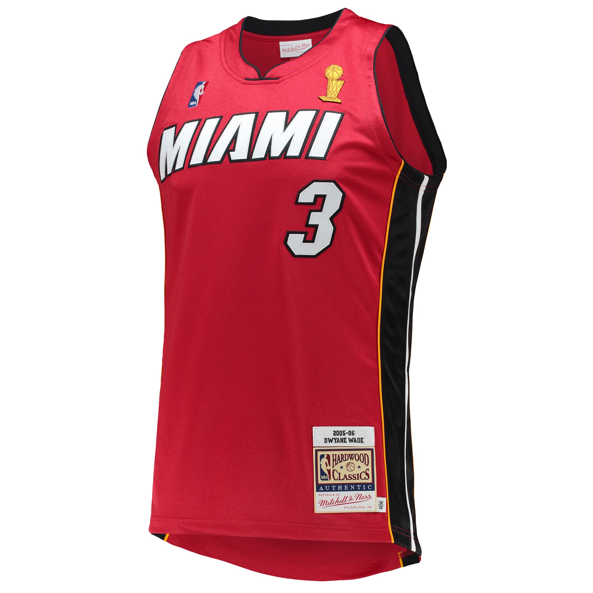 Dwyane Wade Miami Heat 2005-06 Hardwood Classics Jersey - Red - Image 3