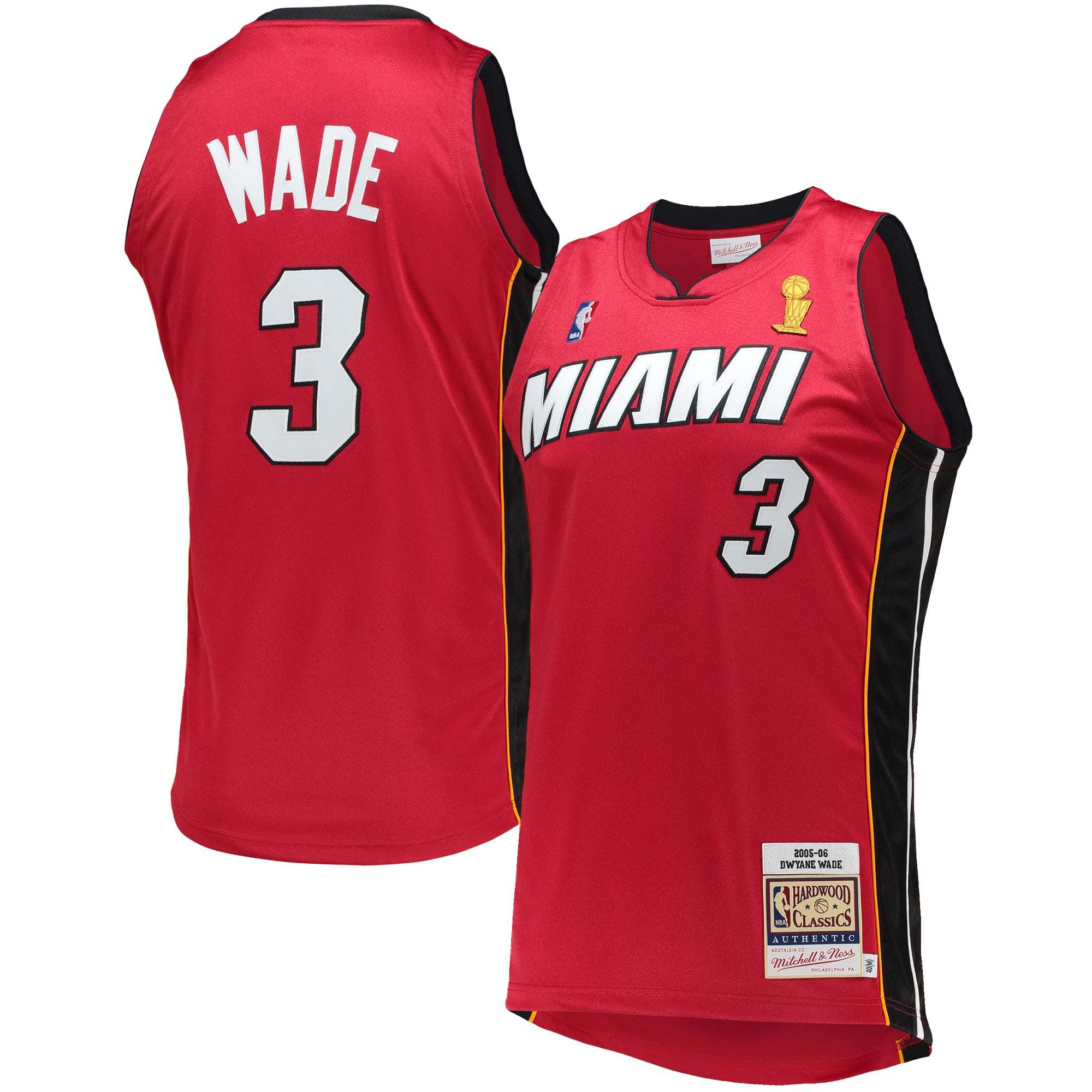 Dwyane Wade Miami Heat 2005-06 Hardwood Classics Jersey - Red