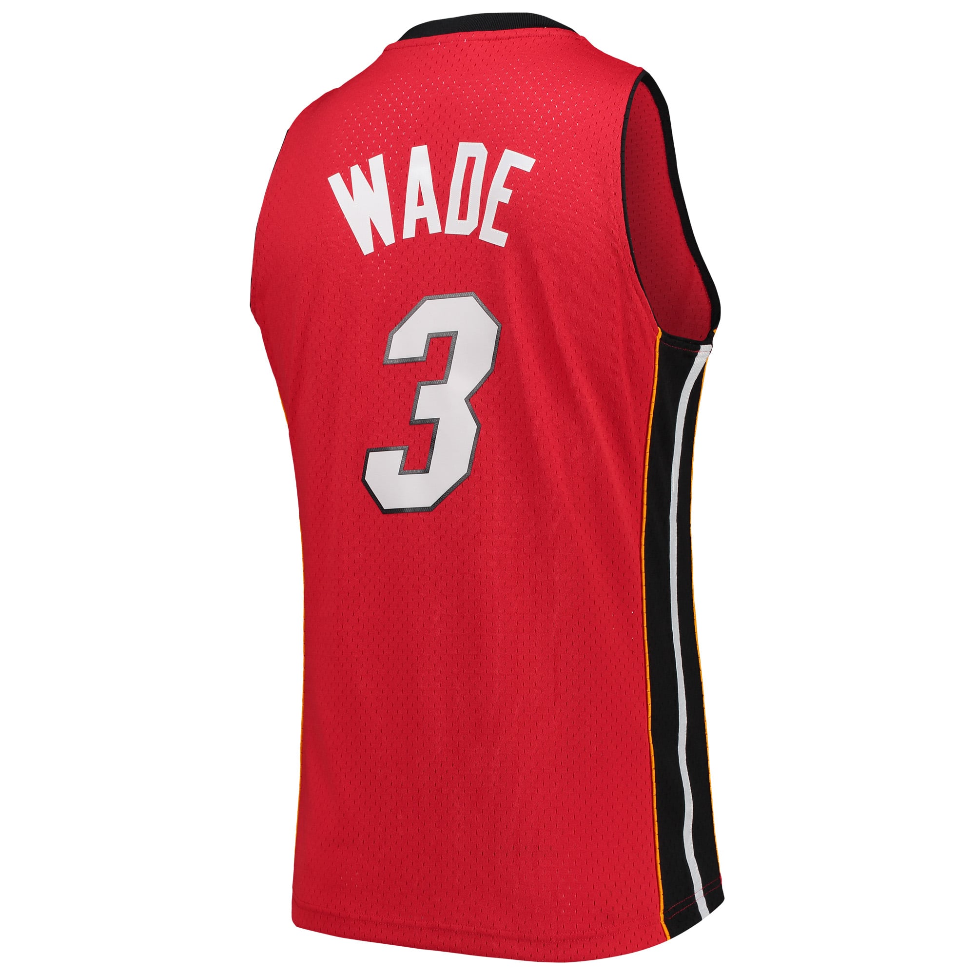 Dwyane Wade Miami Heat Hardwood Classics Swingman Jersey - Red - Image 4